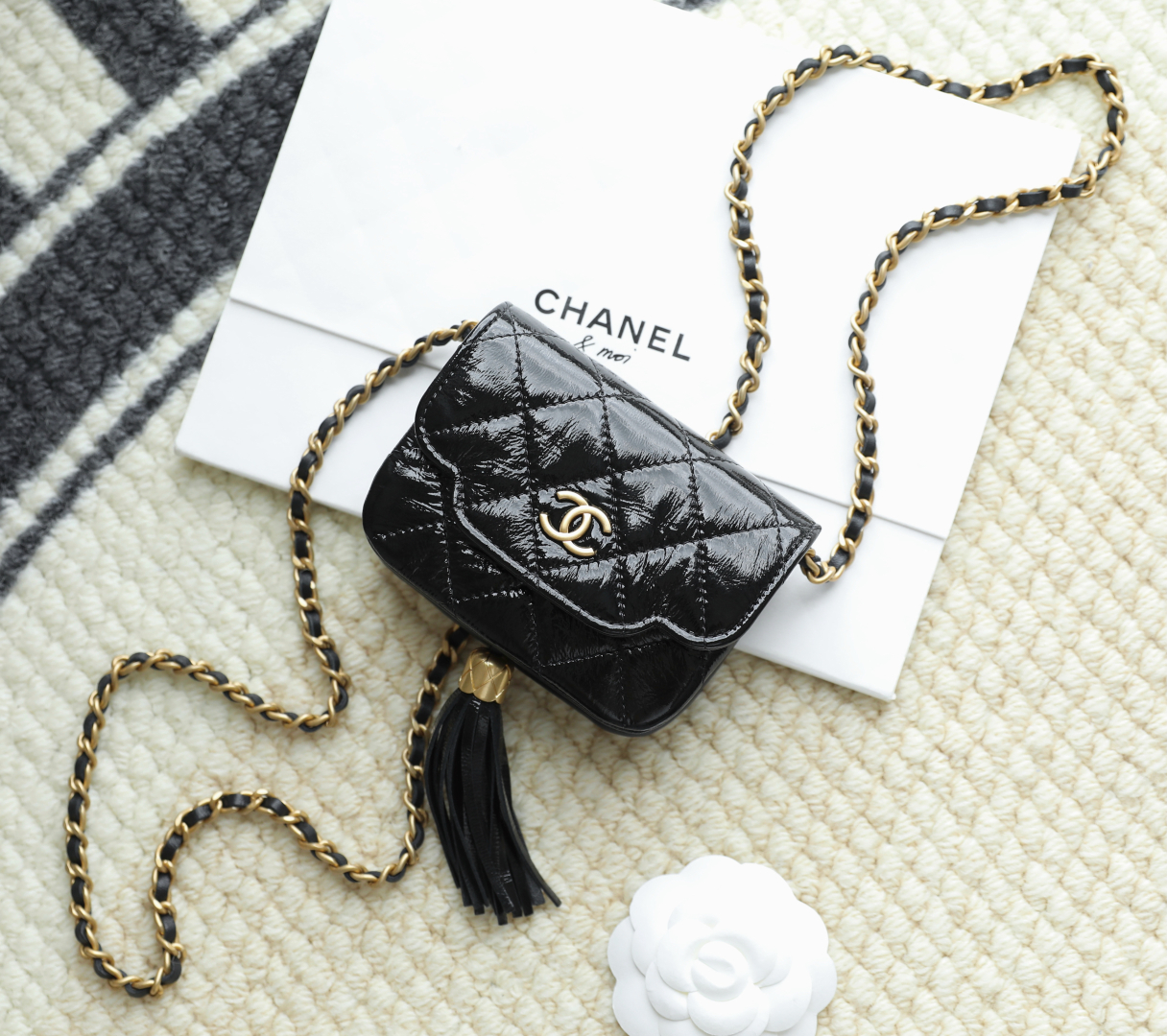 CHANEL Tassel Chain Mini Flap