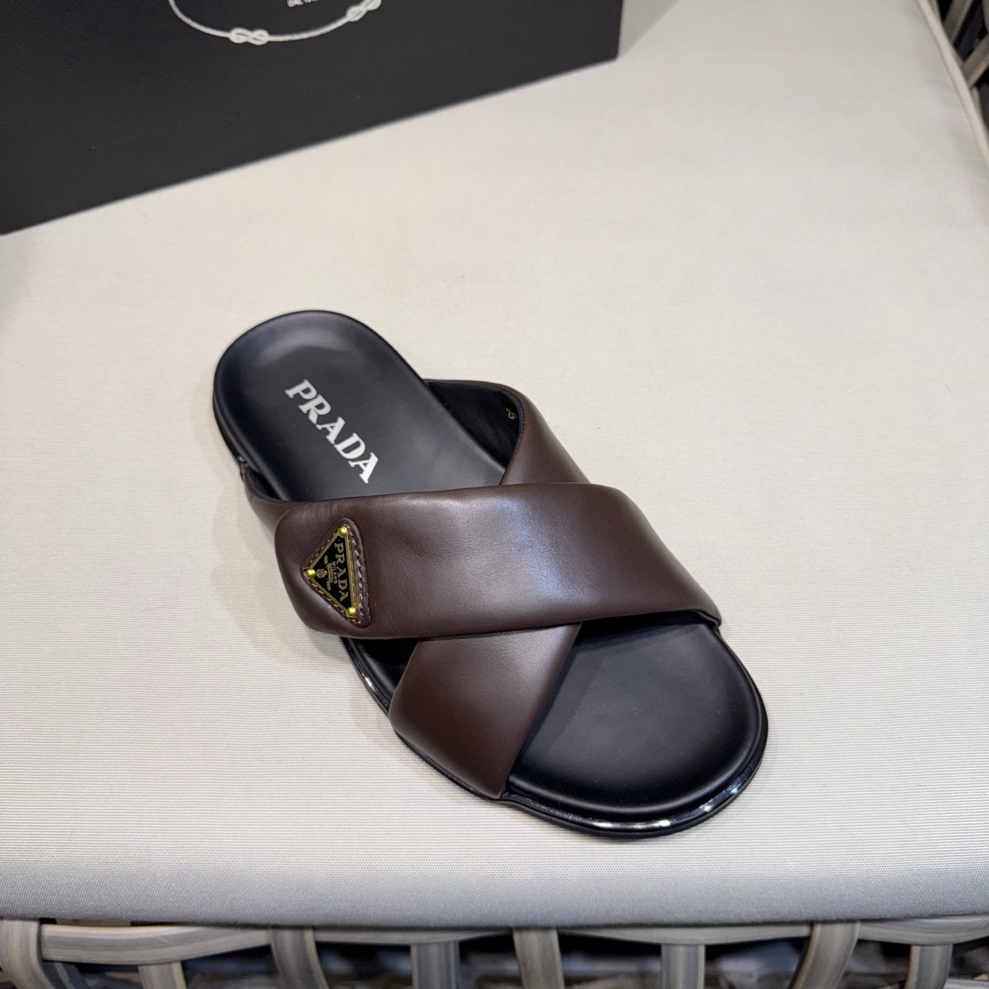 Prada Men’s Leather Sandals / Slides – New Arrival