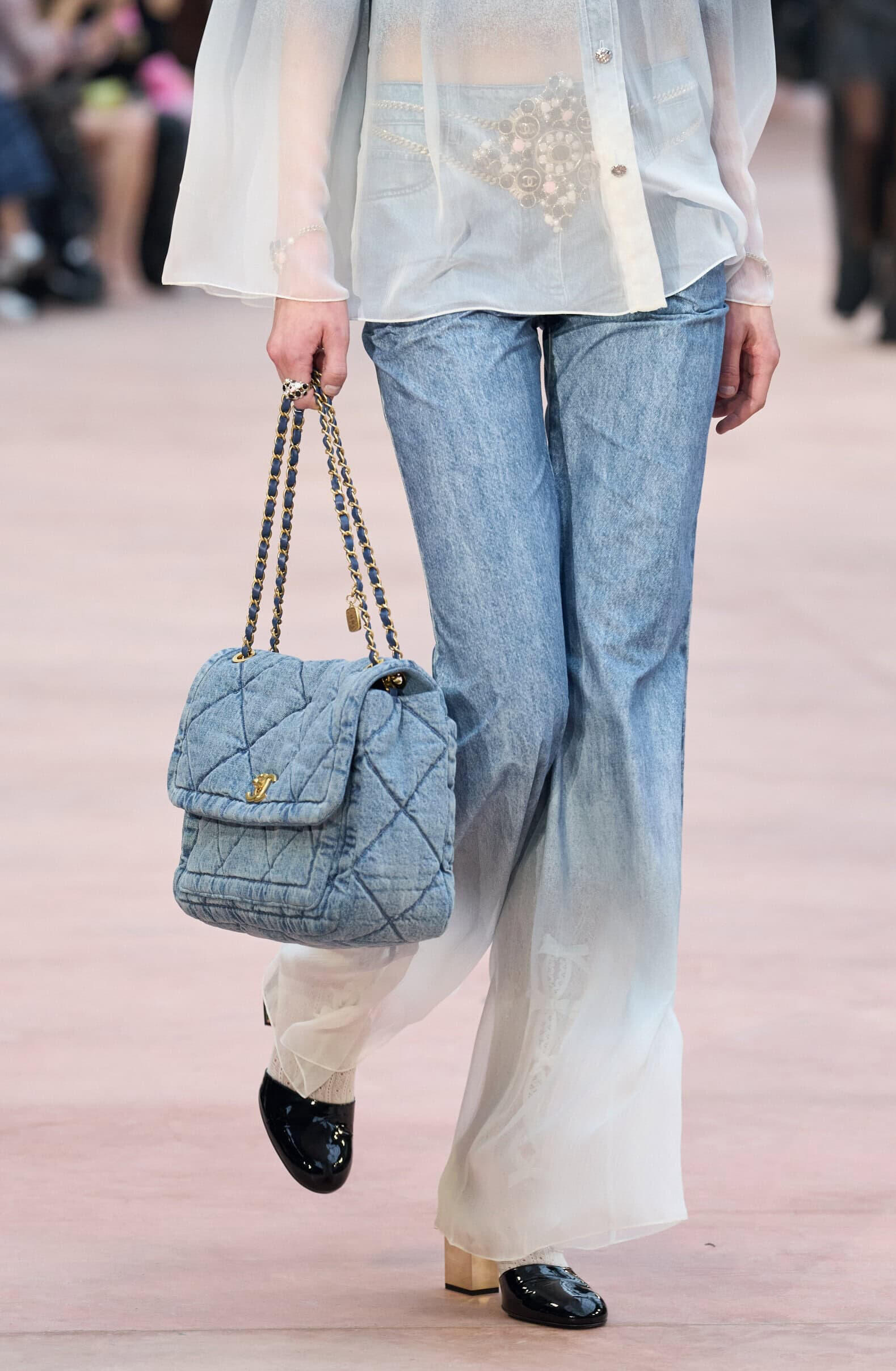 Chanel 25SS Spring/Summer collection* velvety gradient long-sleeve shirt + pants set