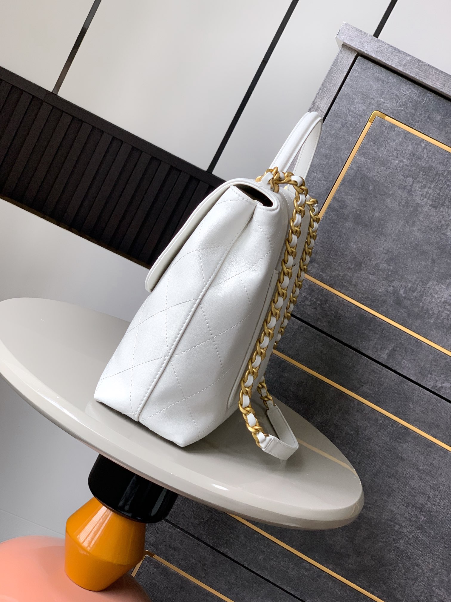 CHANEL Maxi Flap Bag With Top Handle