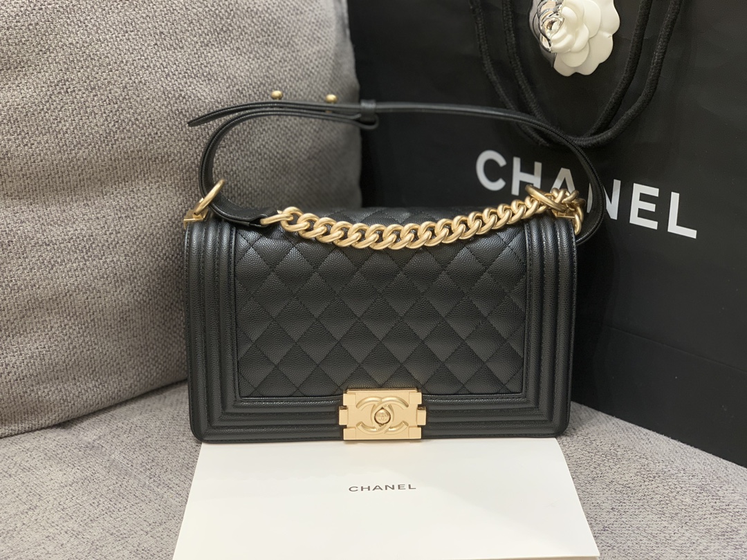 Leboy-25cm-Caviar cowhide-Black