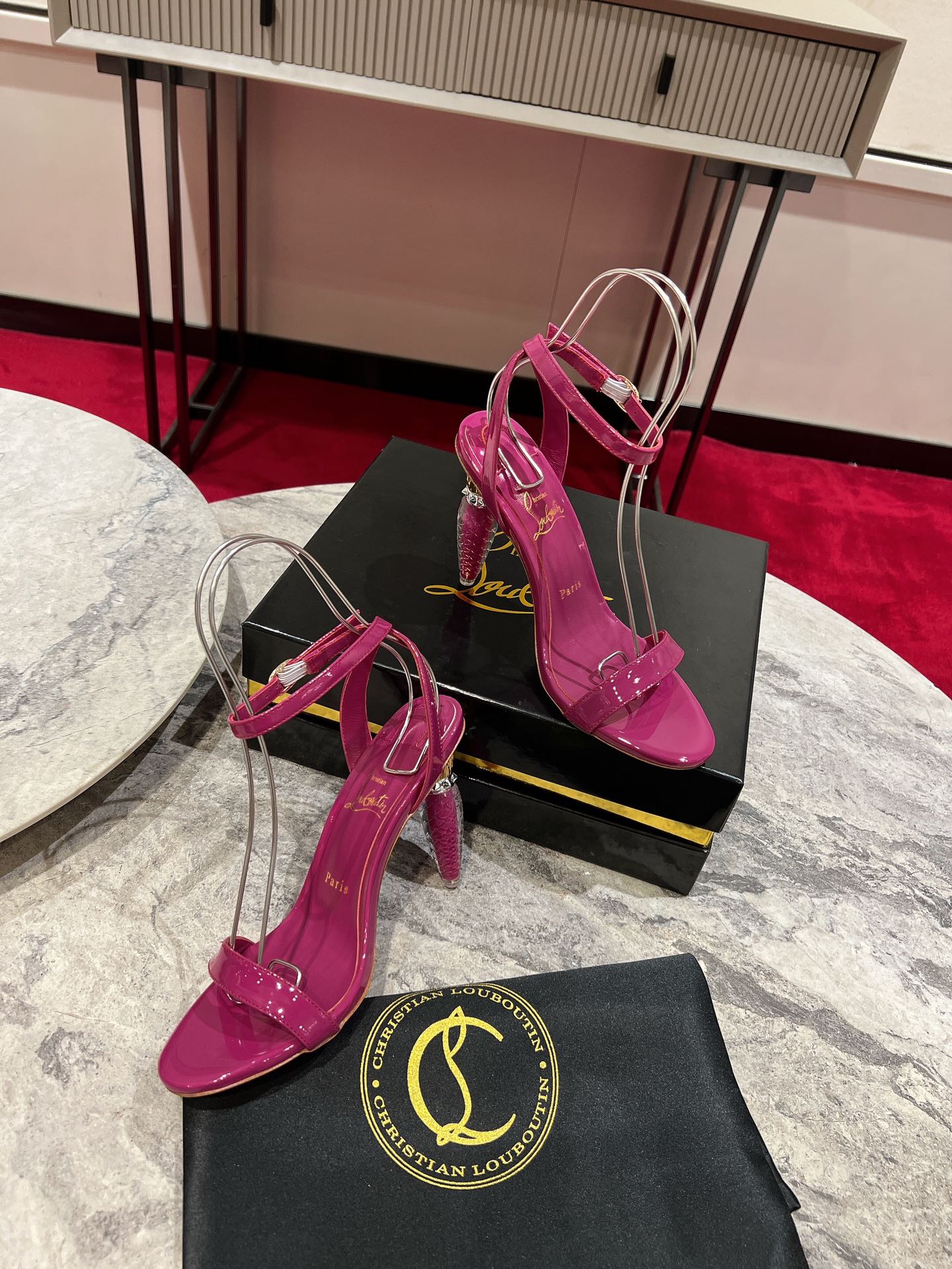 Christian Louboutin “Queen’s Scepter” Heeled Sandals