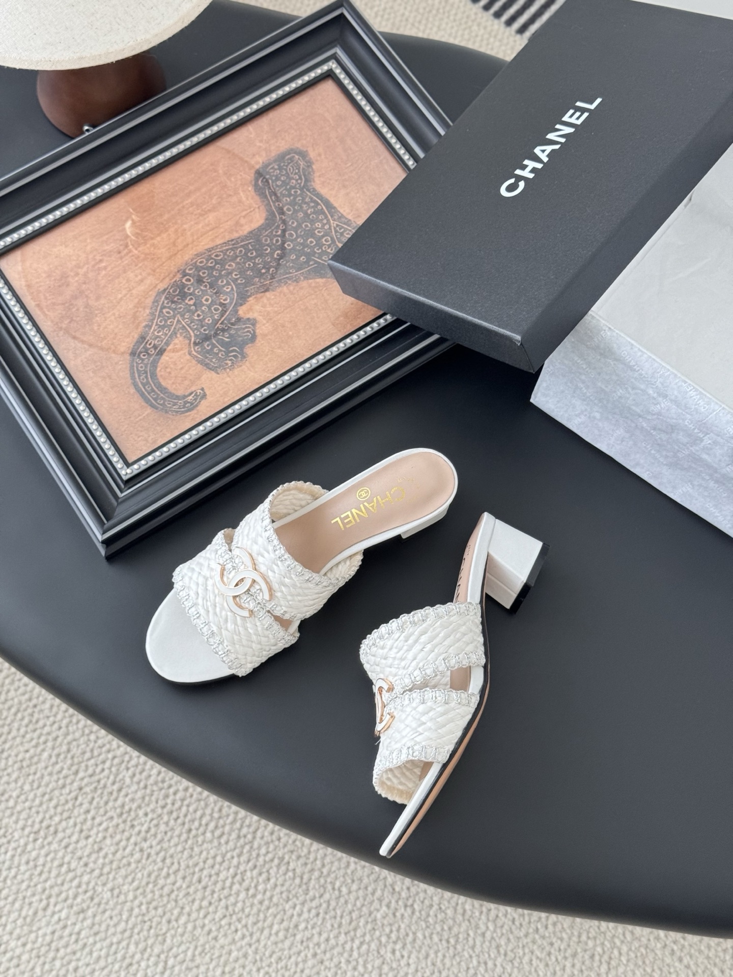 Chanel 25P New Double C Slide Sandals