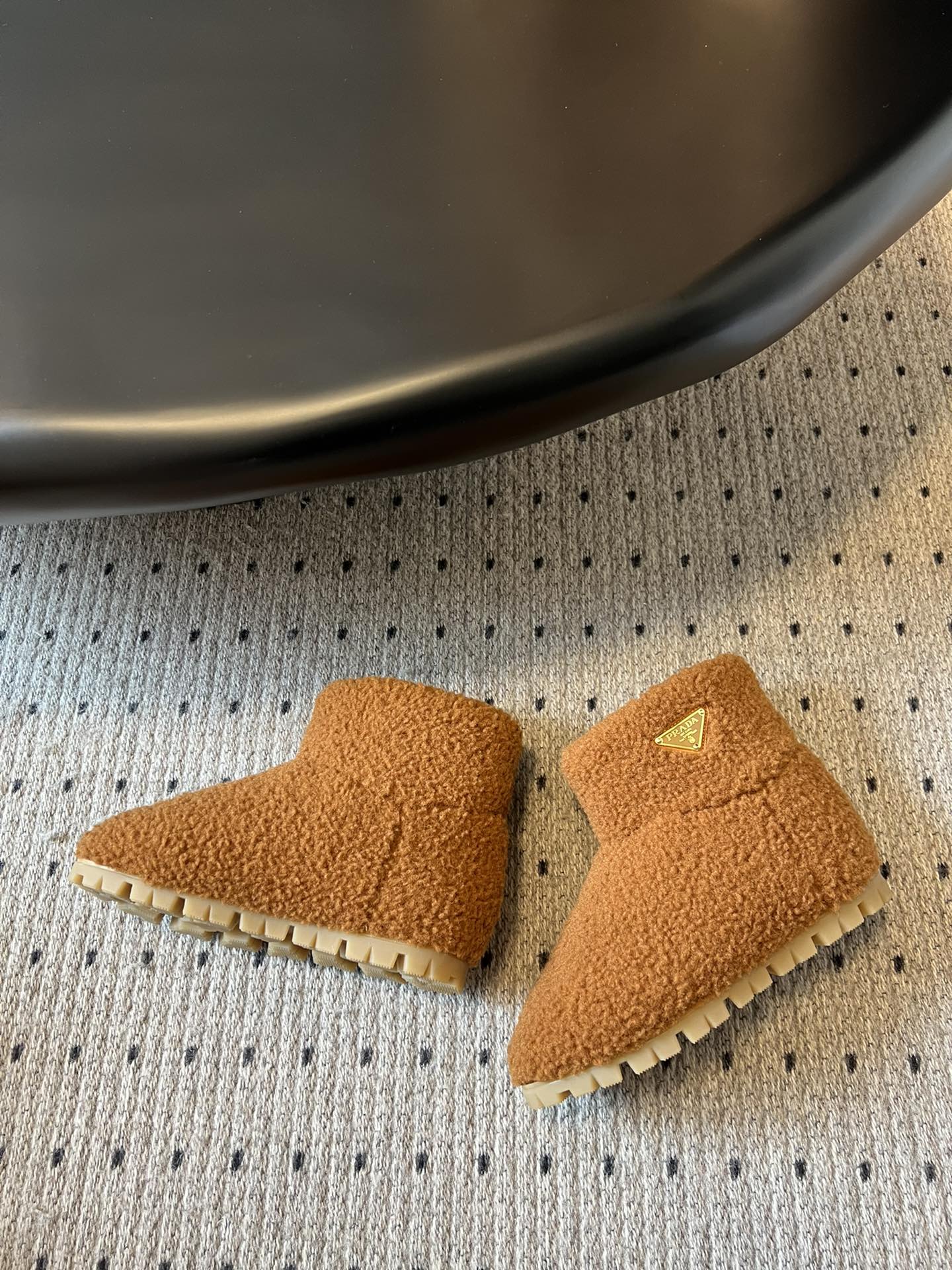Prada autumn/Winter teddy snow boots