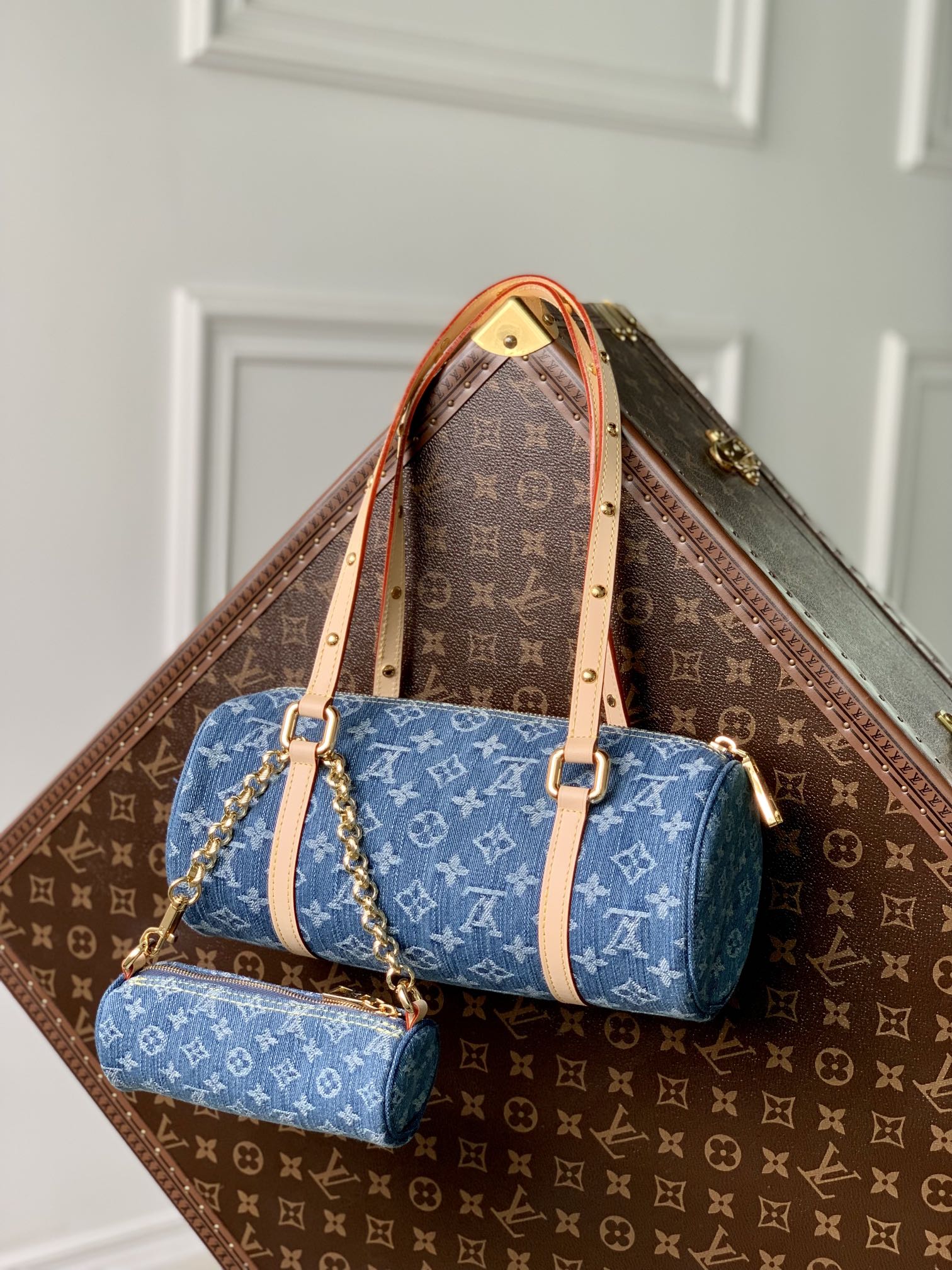Louis Vuitton M46830 Papillon Denim Blue