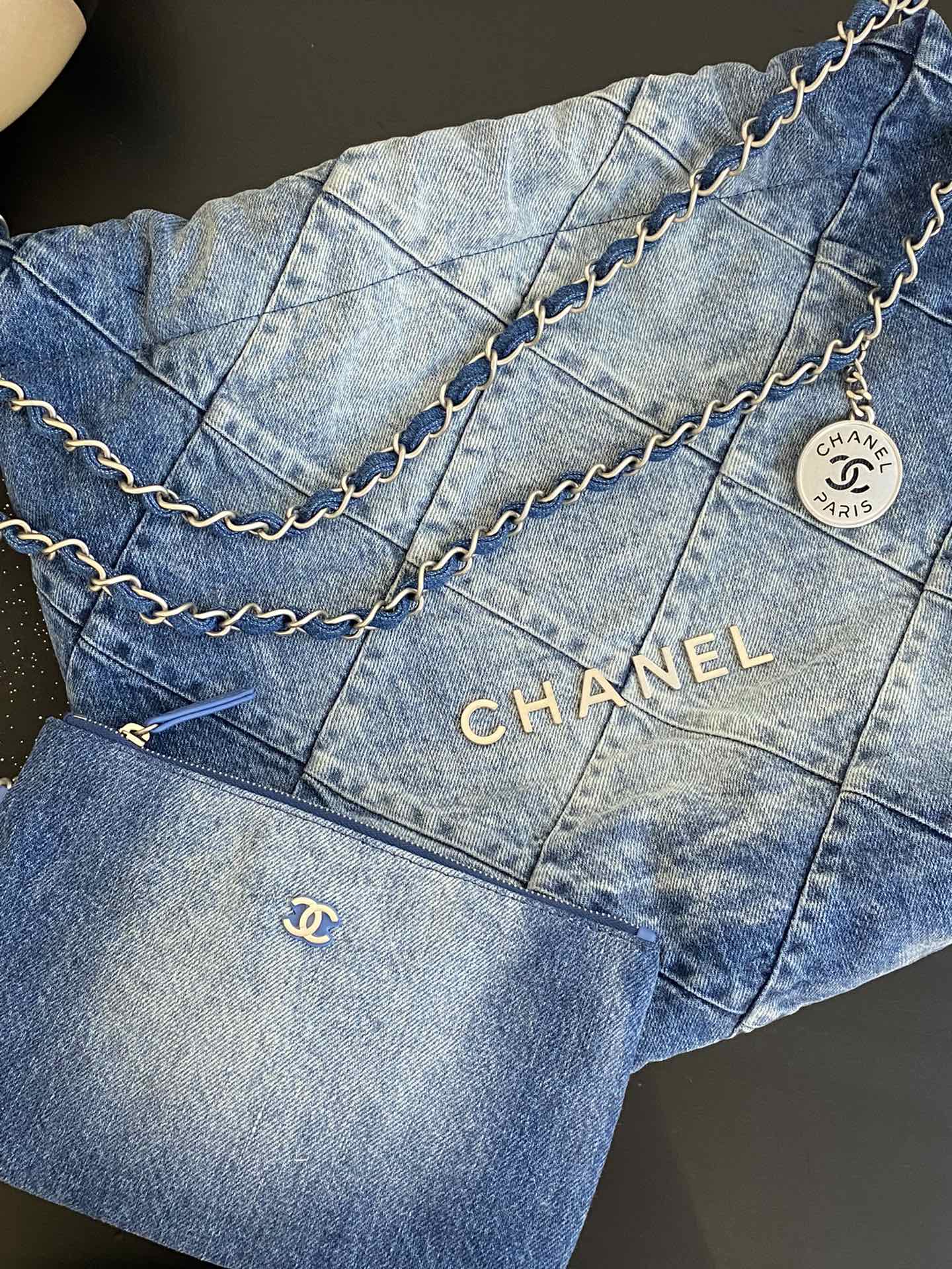 Chanel 22 Bag Denim