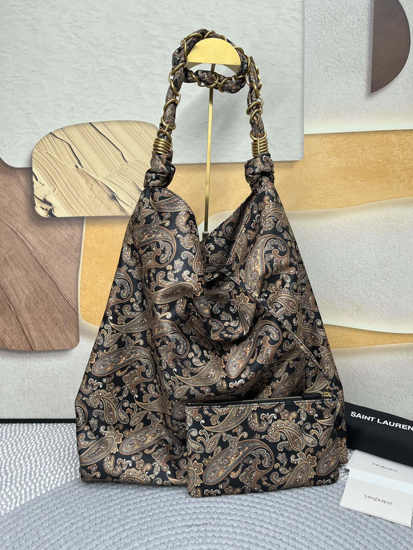 YSL AMALIA in silk twill