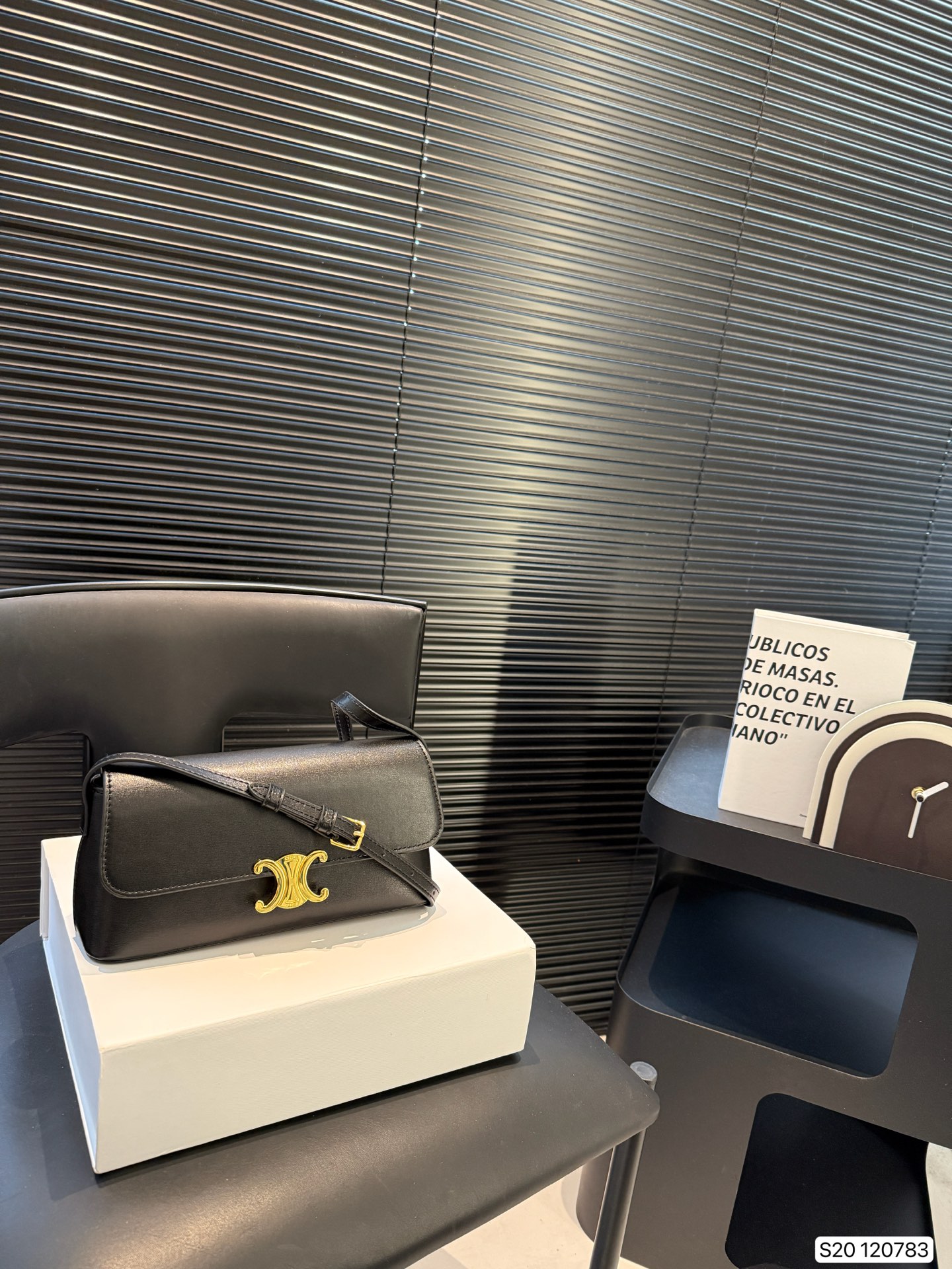 Celine SHOULDER BAG CLAUDE IN shiny calfskin