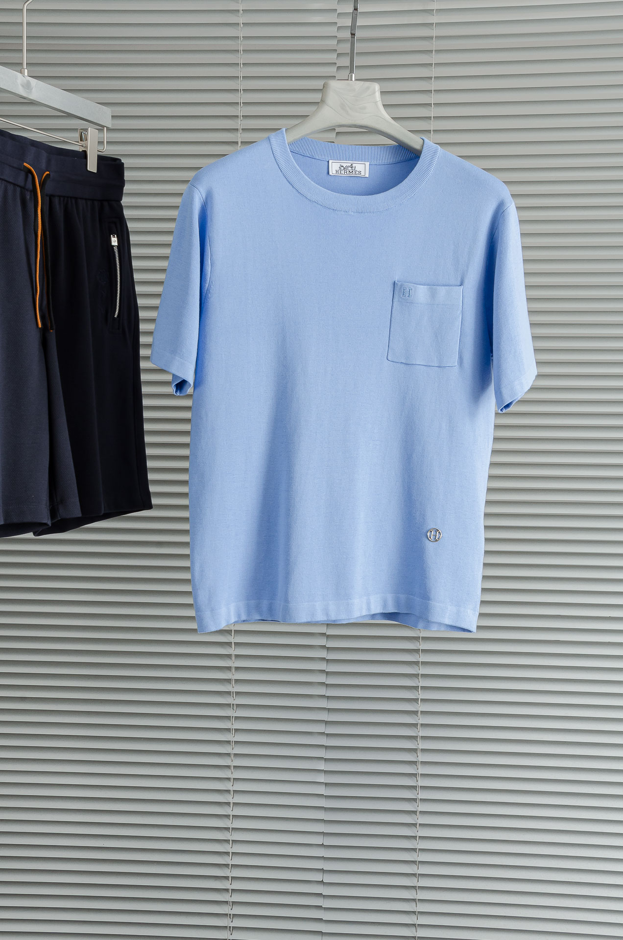 Hermès Premium Knitted Crew Neck T-Shirt