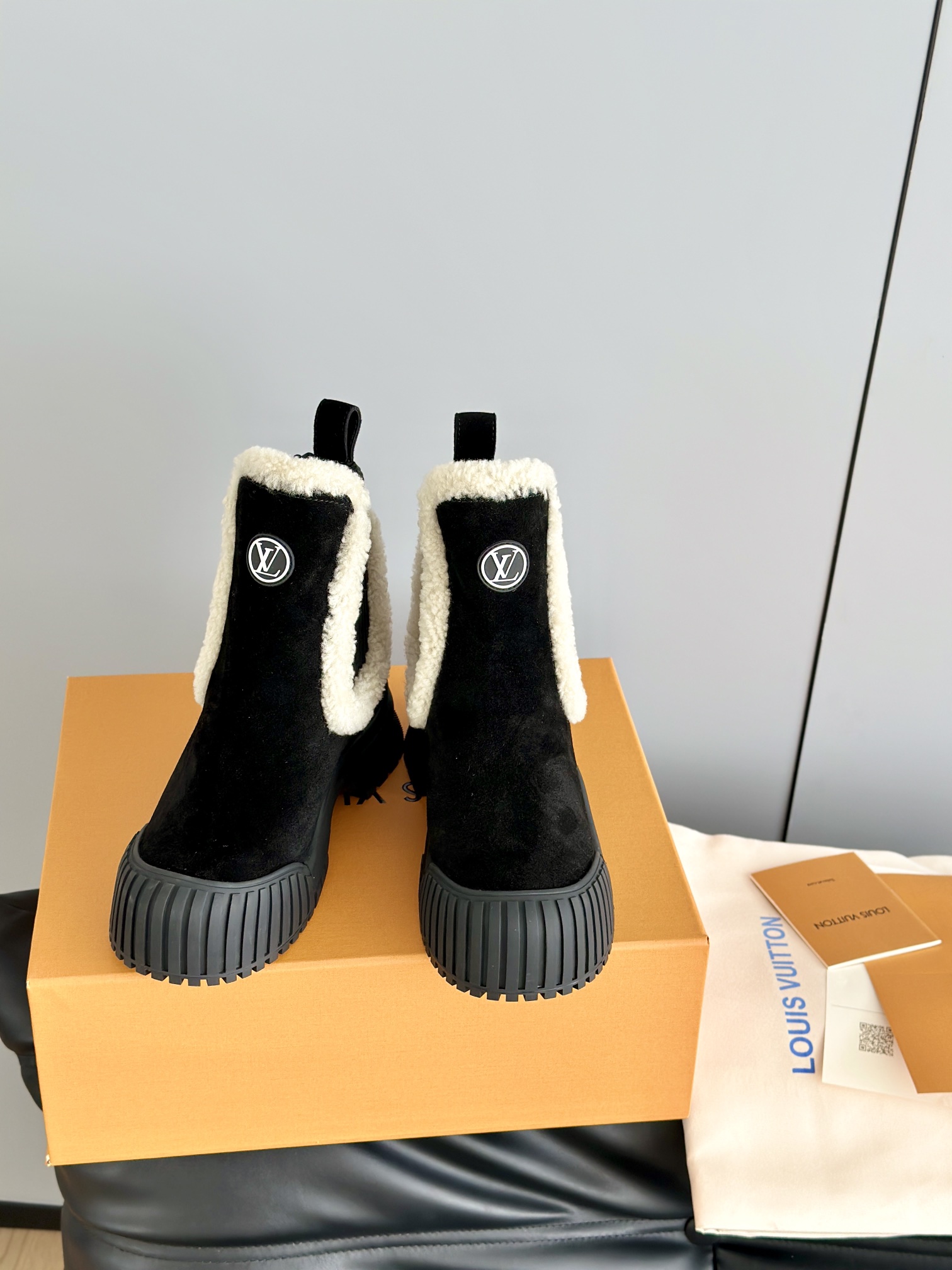 L House Ruby Chelsea Lamb ankle boots Doc Martens