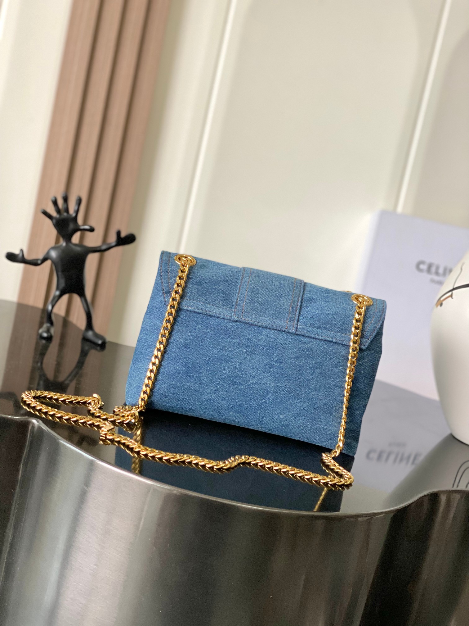 CELINE TEEN VICTOIRE DENIM BAG