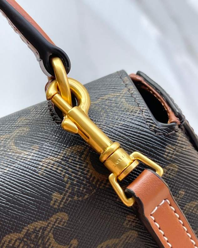 CELINE TEEN CELINE LOLA IN Triomphe Canvas and Calfskin