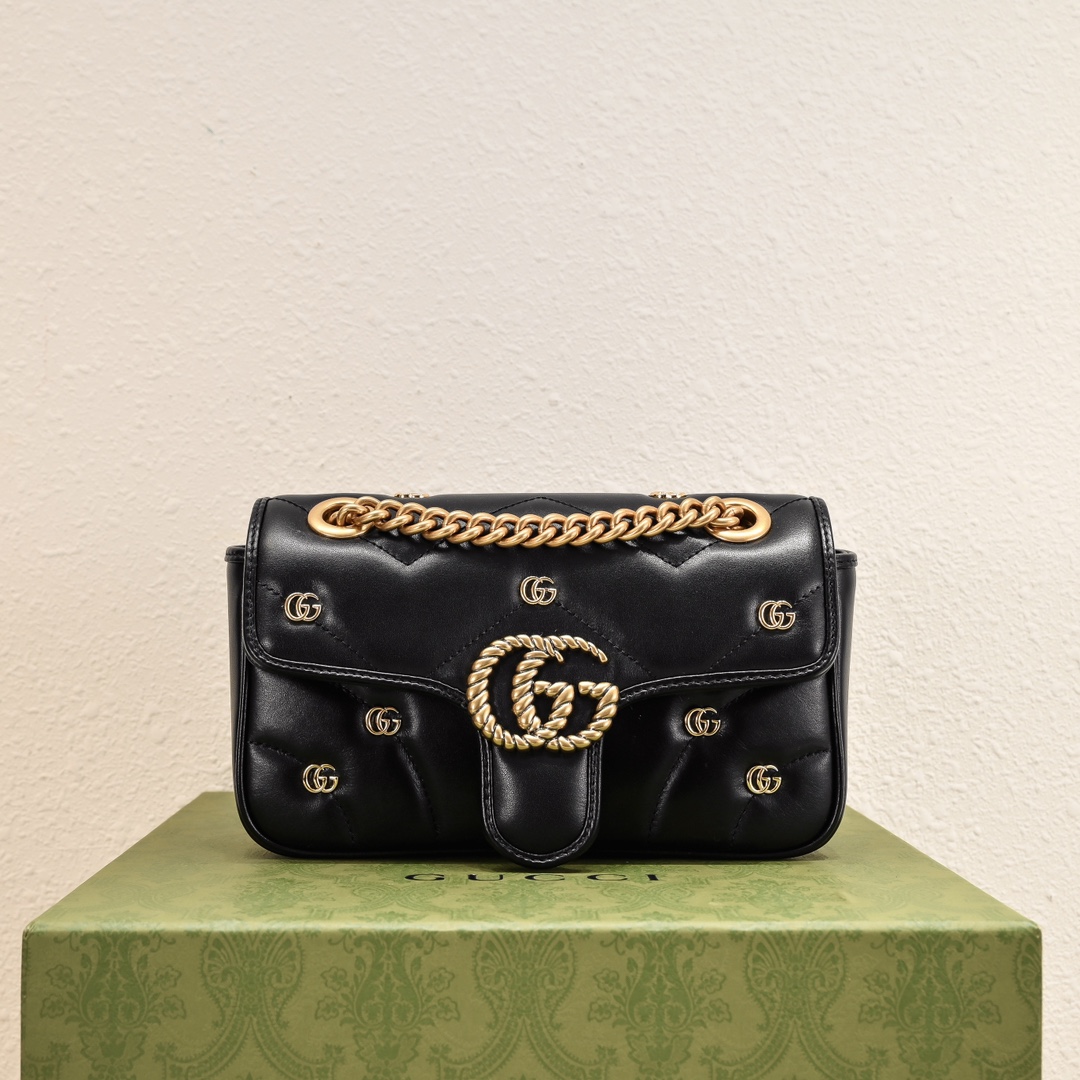 GG MARMONT SHOULDER BAG-Black-446744