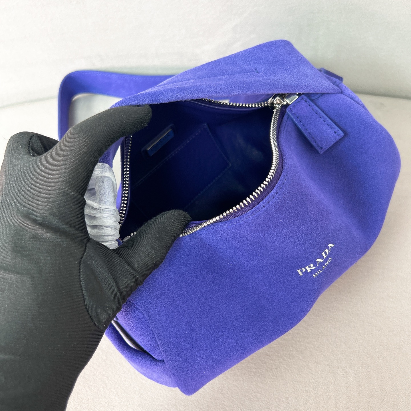 PRADA- Suede Shoulder & Tote Bag 2VH188