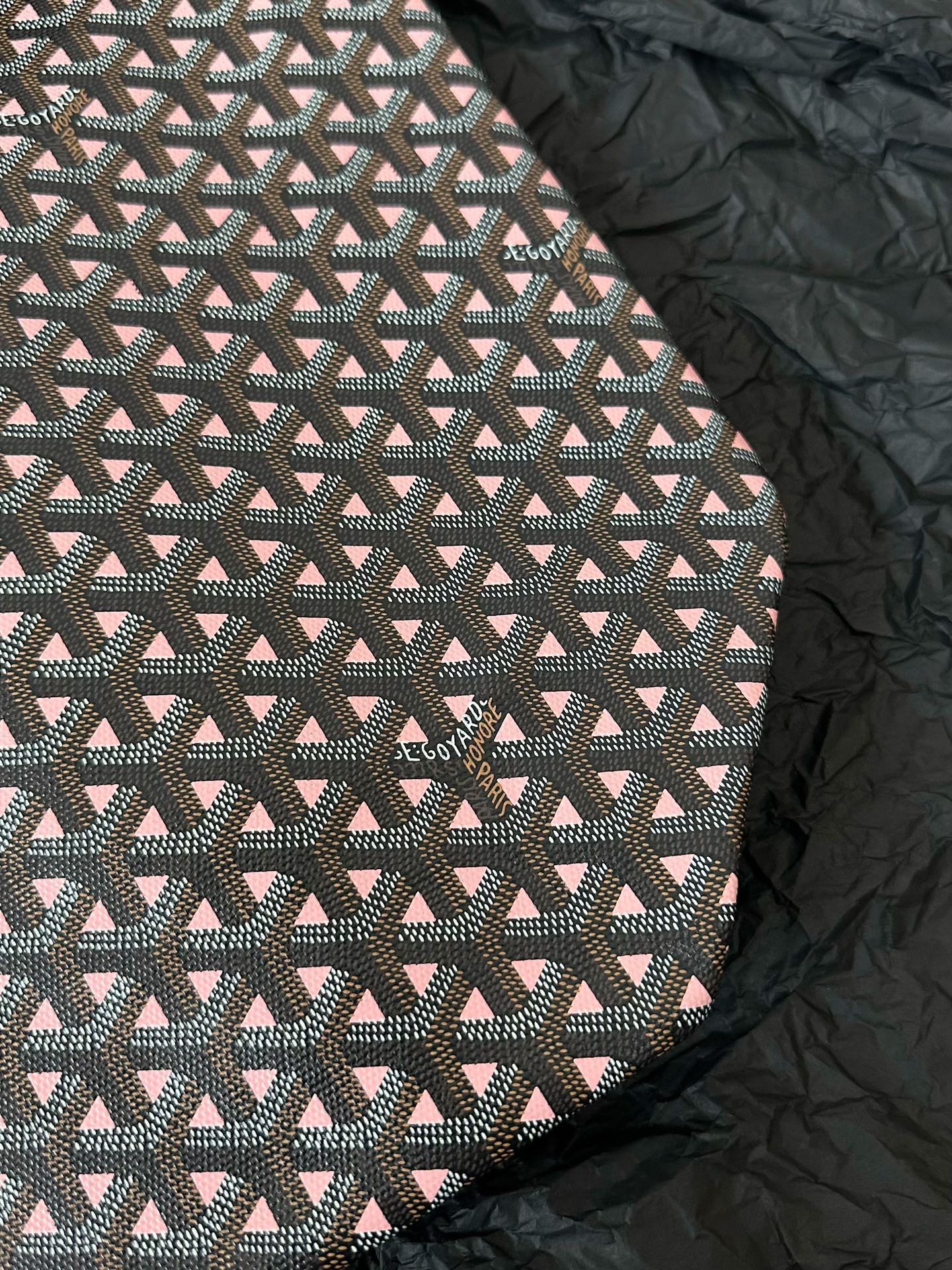 Goyard Pre-Loved Tote in Black & Pink