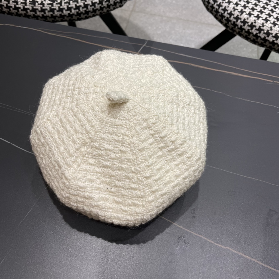 Chanel2024 Chanel Autumn Beret-white