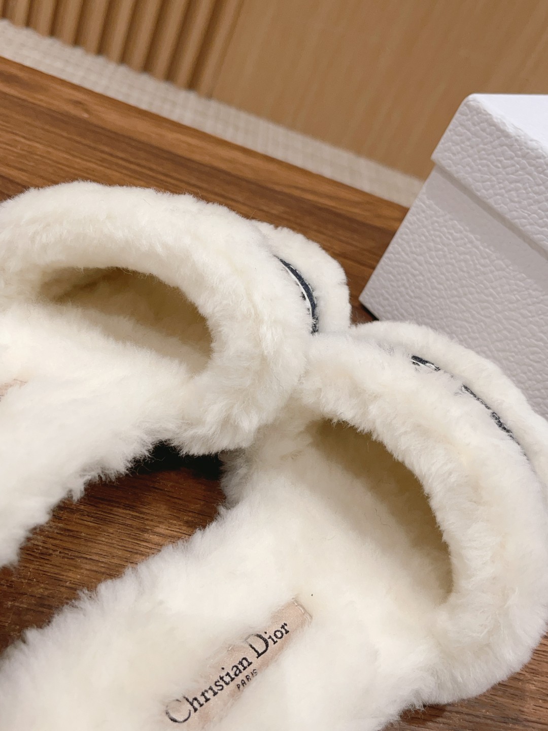 Christian Dior Wool Flat Slippers
