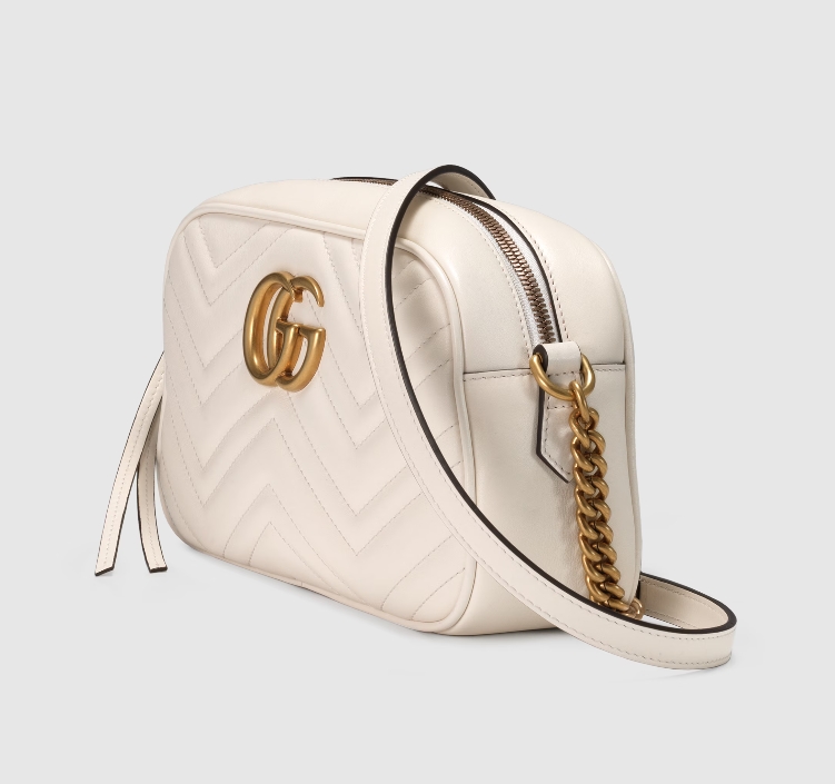 GG MARMONT SMALL SHOULDER BAG-White-447632