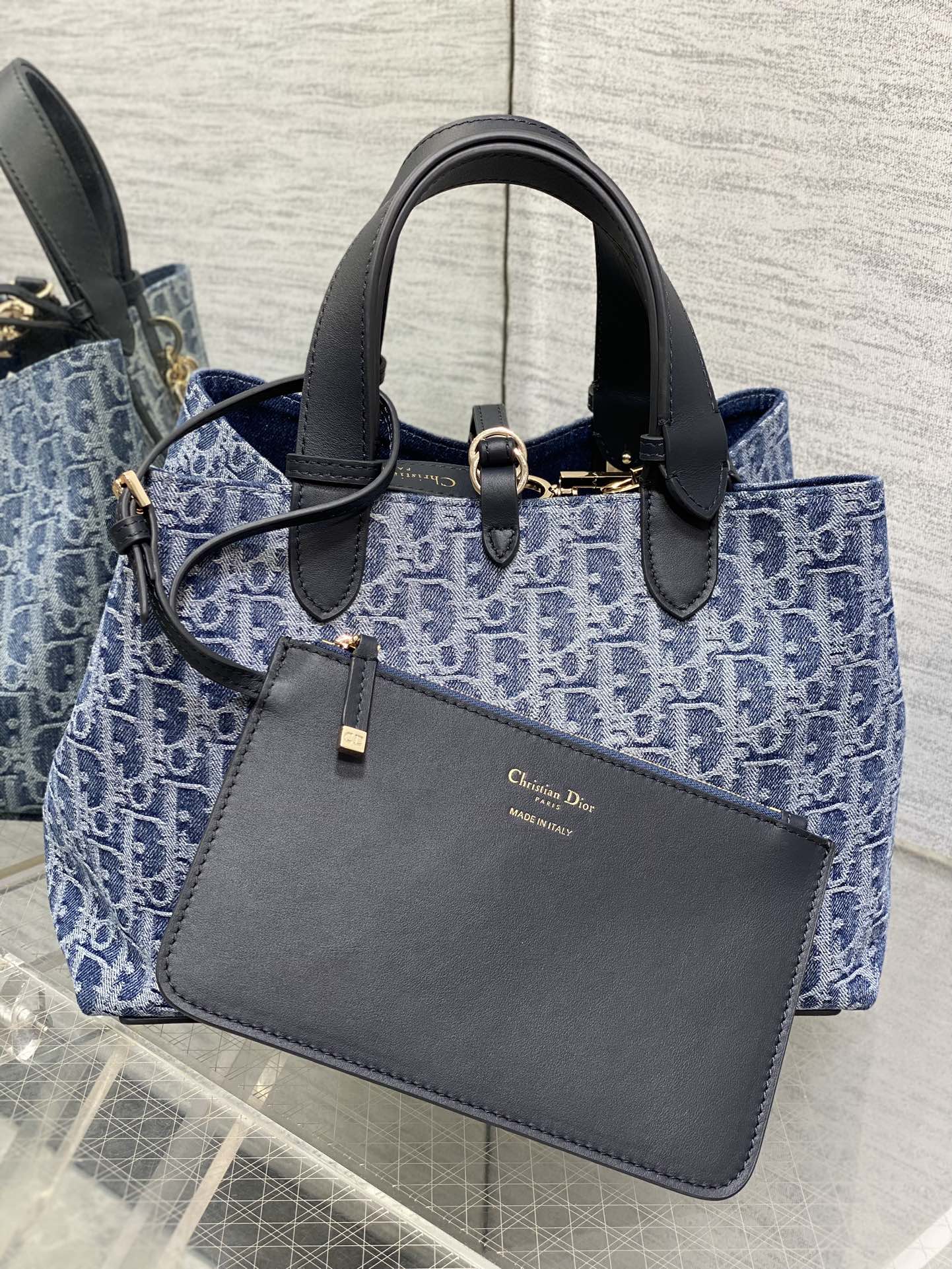 Dior-Toujours Medium Denim Bag