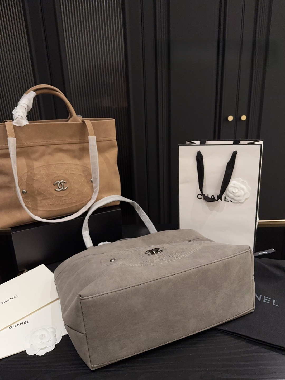 Chanel Suede Tote Bag