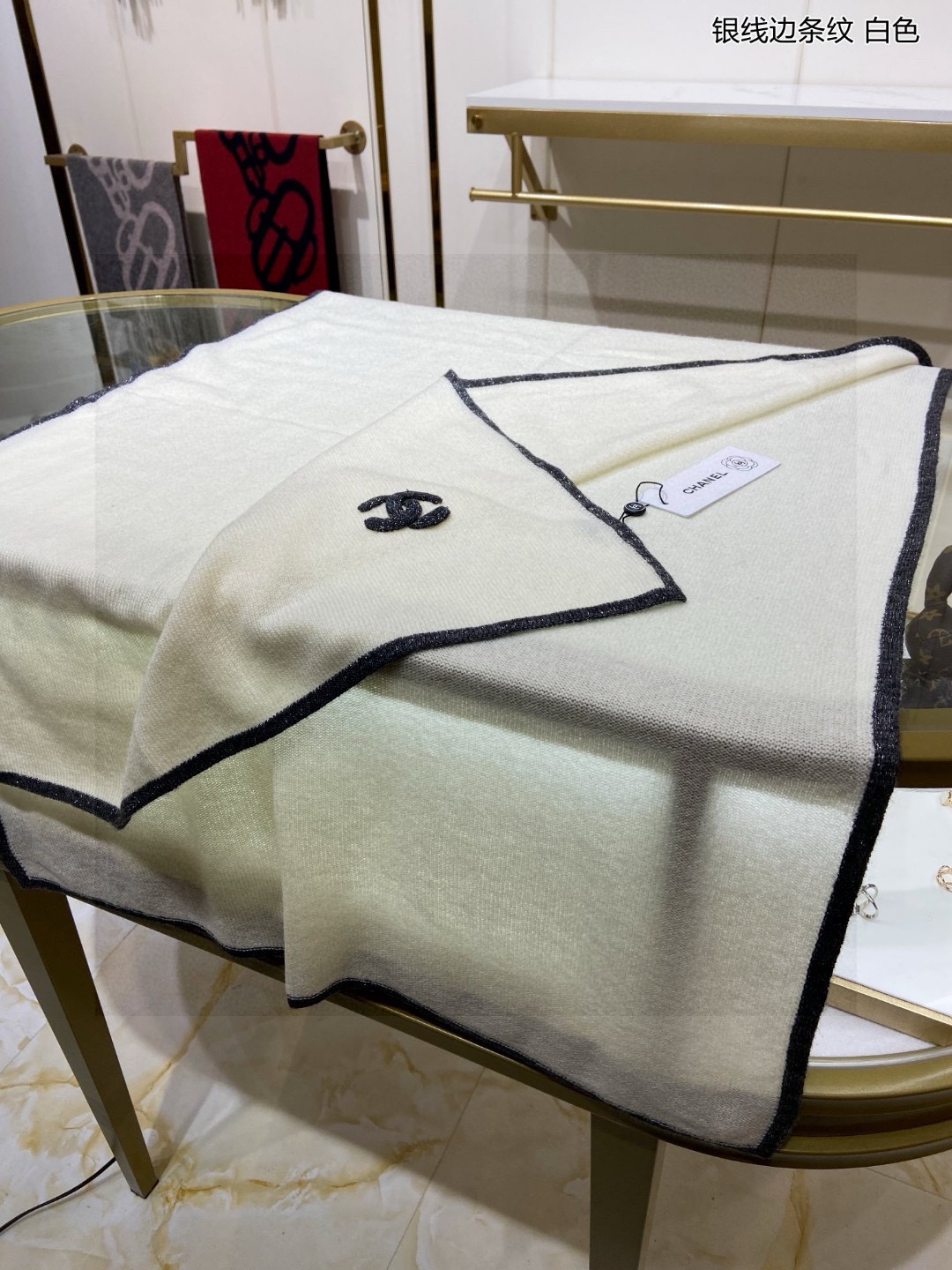 Chanel cashmere scarf