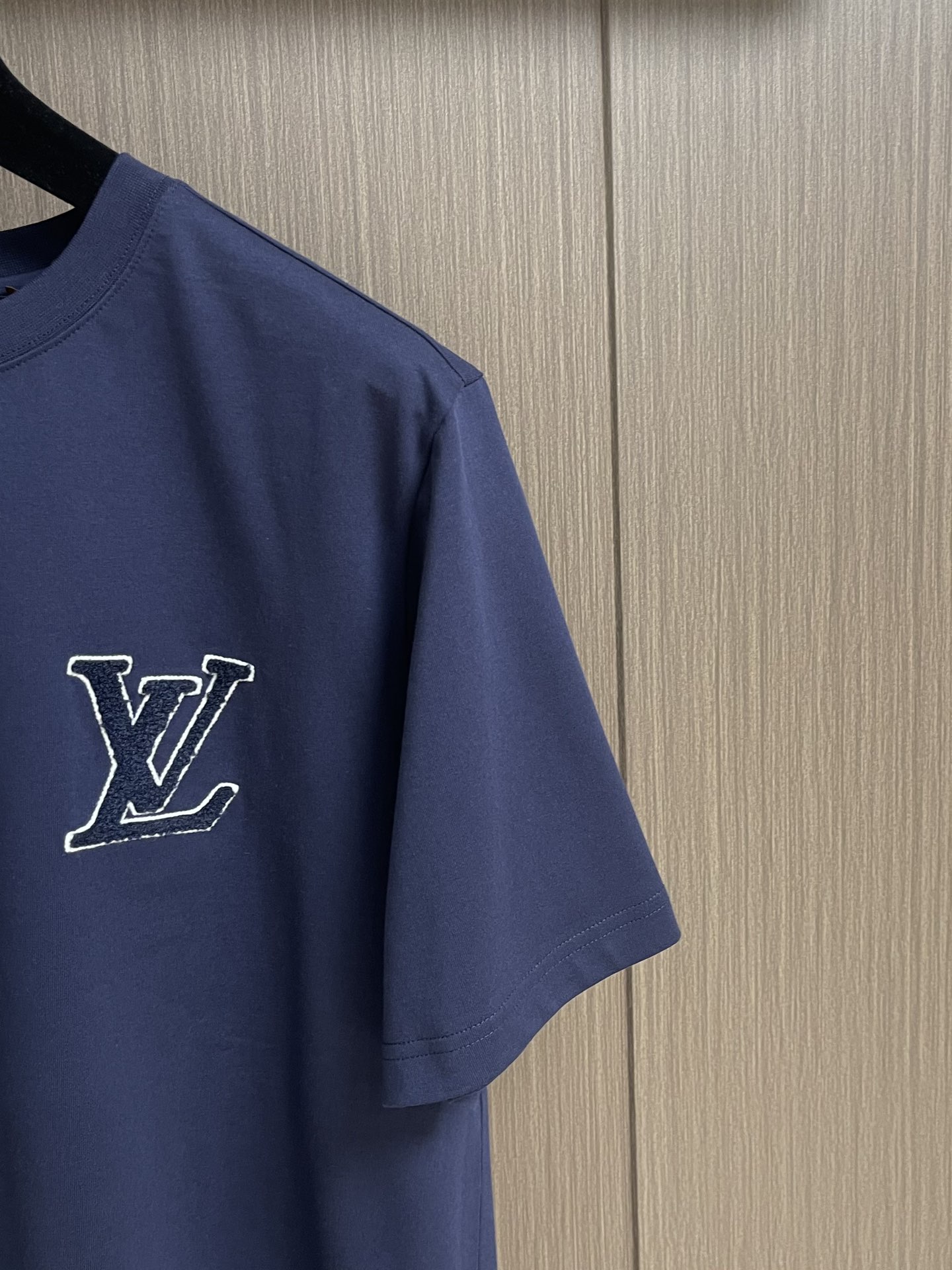 Louis Vuitton 2025SS Terry Embroidery Heavyweight Cotton T-Shirt – Blue