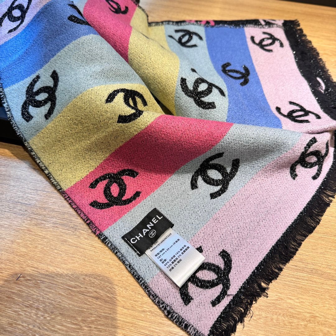 Chanel Chanel Rainbow scarf