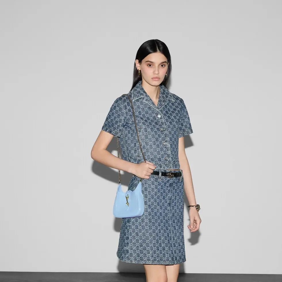 GUCCI JACKIE NOTTE MINI BAG-Blue-782889