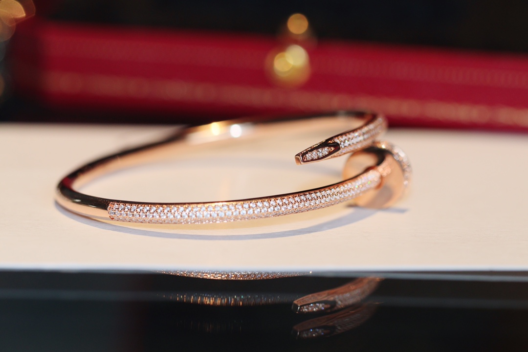 Cartier Juste un Clou Half-Pavé Nail Bracelet