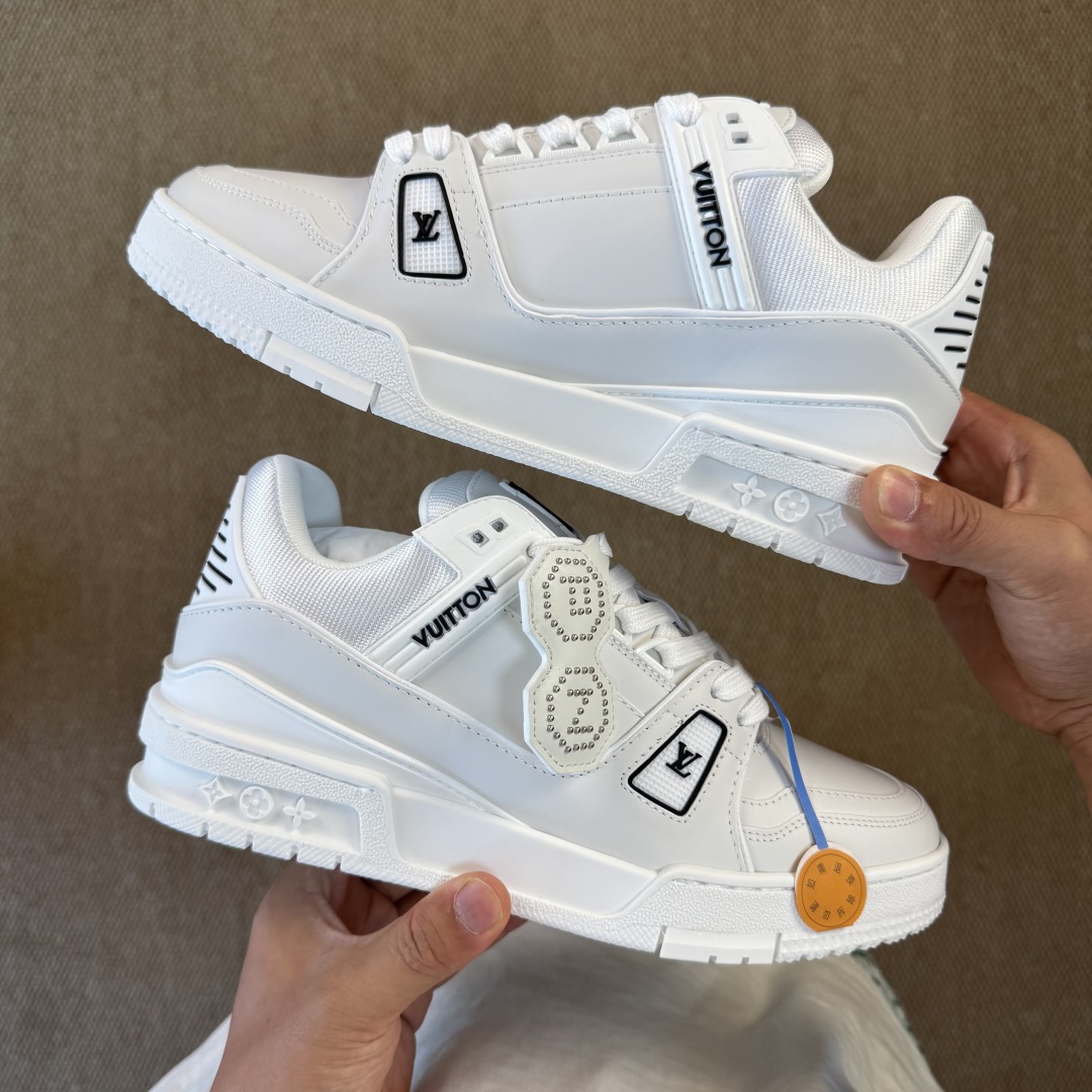 LV Trainer Sneaker White