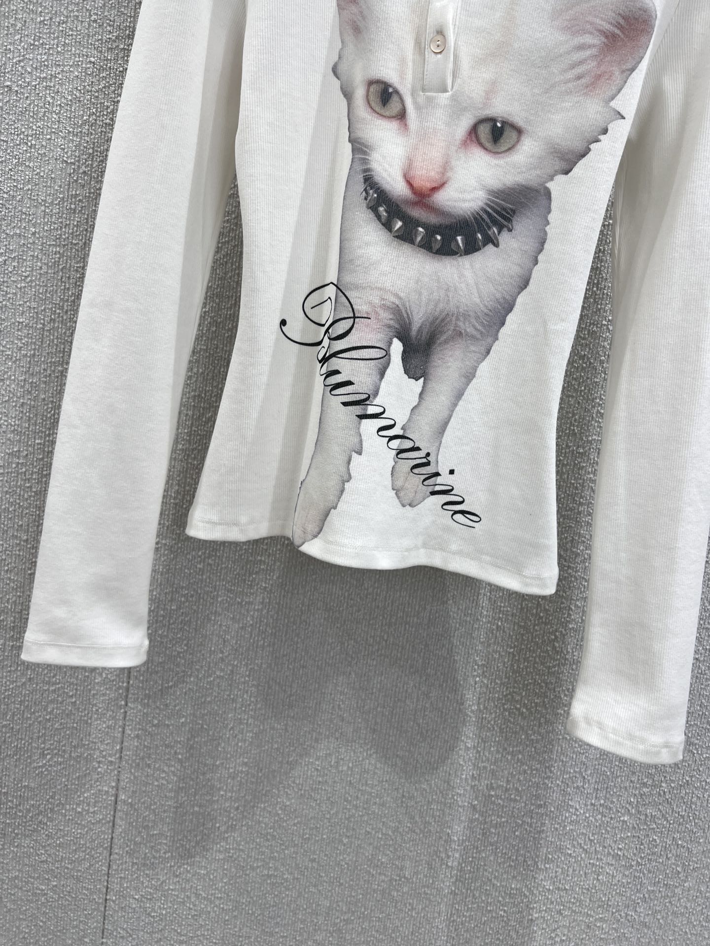 Blumarine JERSEY SWEATER WITH PRINT