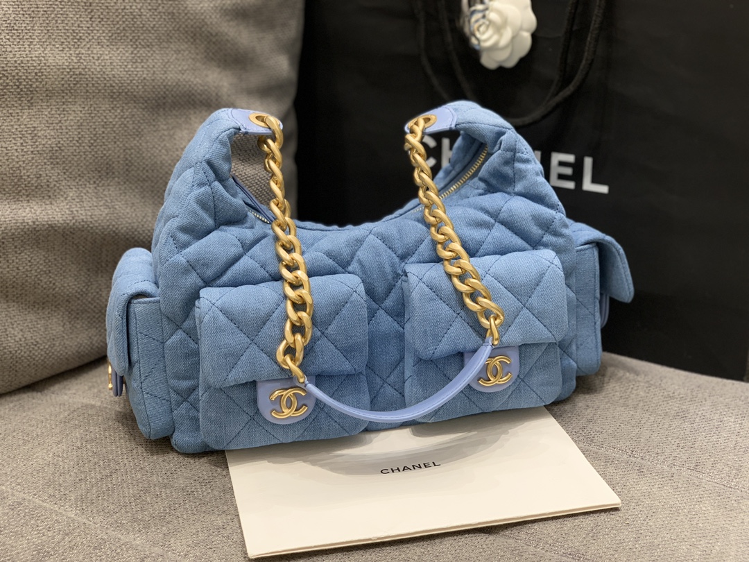 Chanel-2025-Denim Inspired Hobo Bag