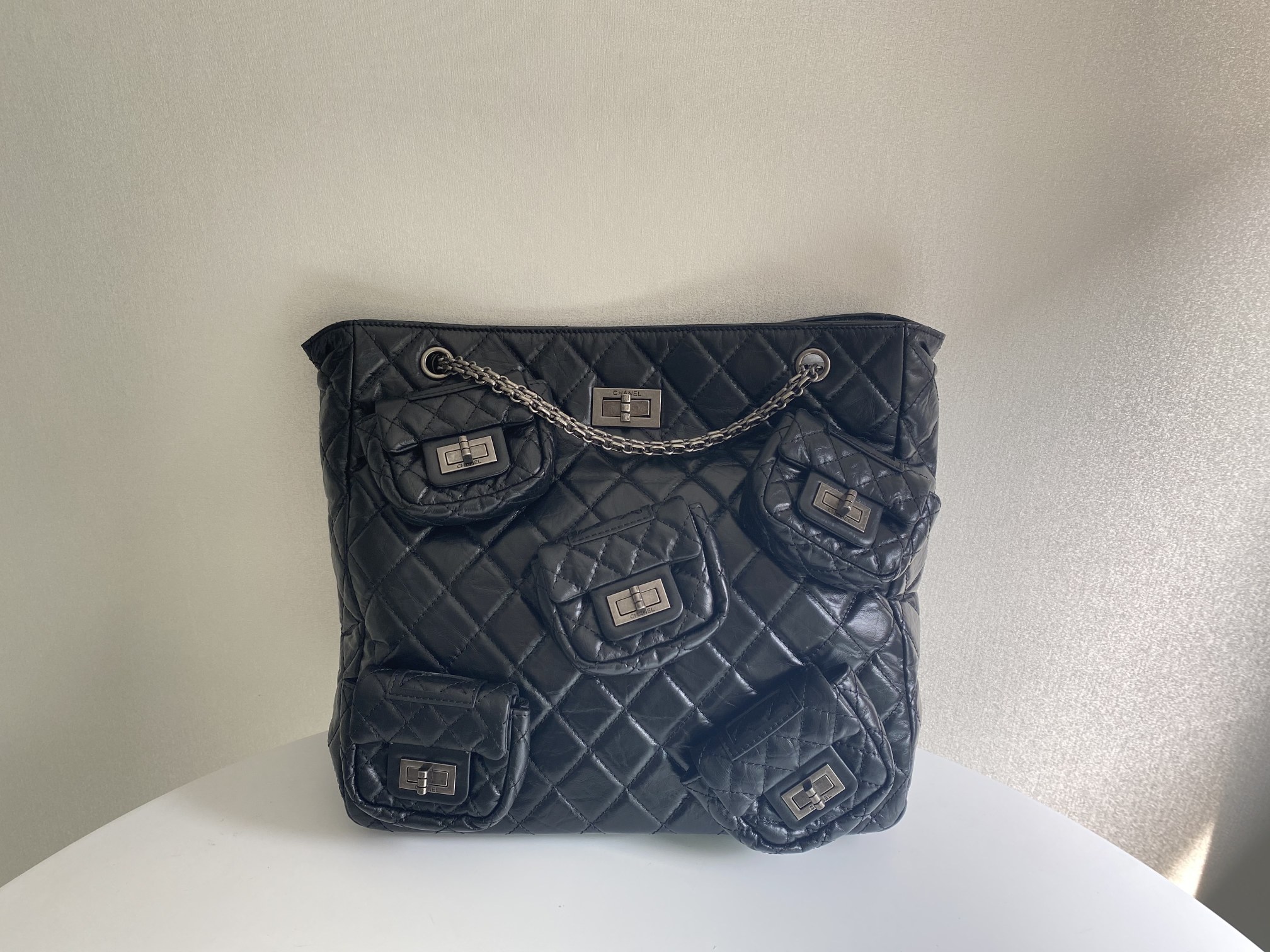 Chanel vintage multi-pocket tote