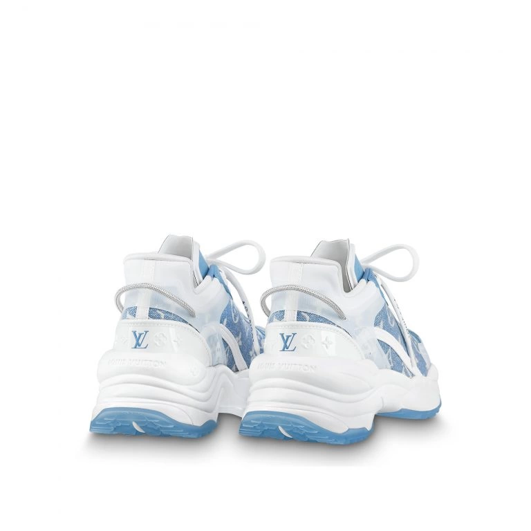 Louis Vuitton LV Run 55 Sneaker Monogram denim Blue 1AB39N