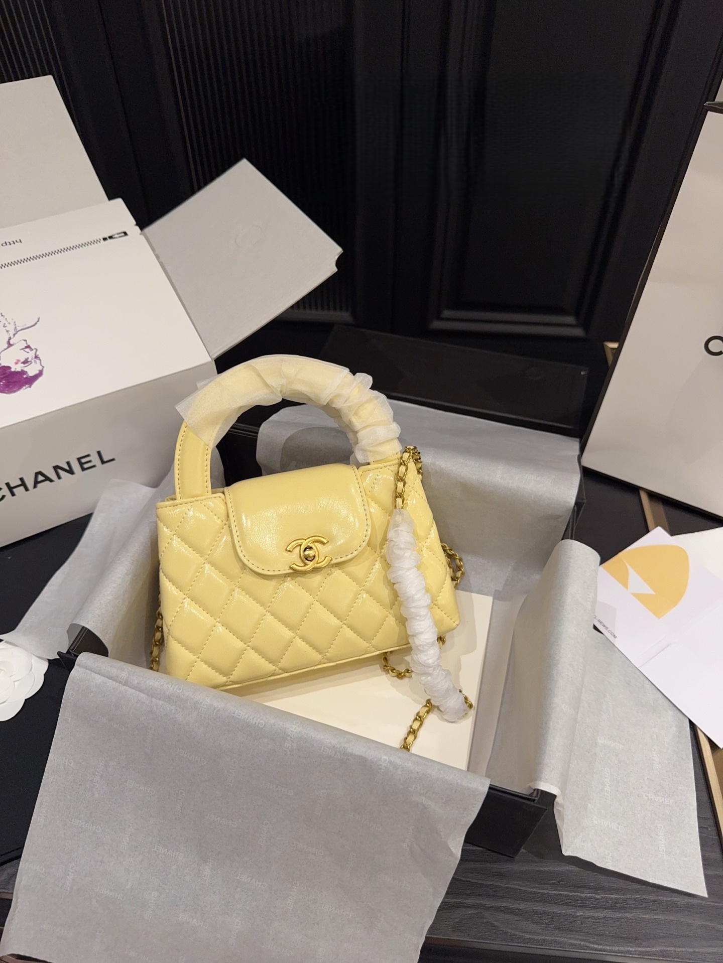 CHANEL 24P Kelly Top Handle Bag