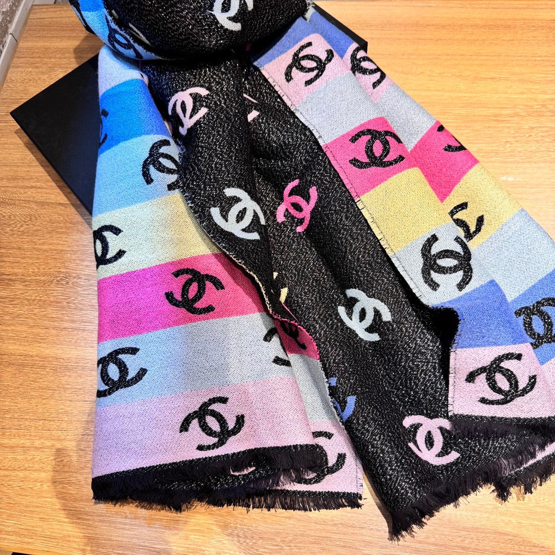 Chanel Chanel Rainbow scarf
