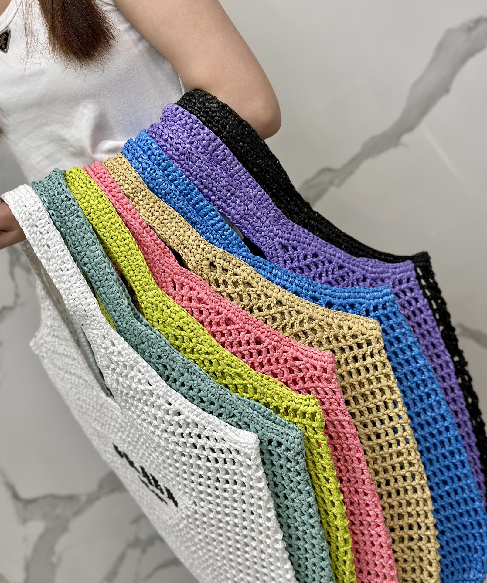 PRADA Crochet Tote Bag 1BG424