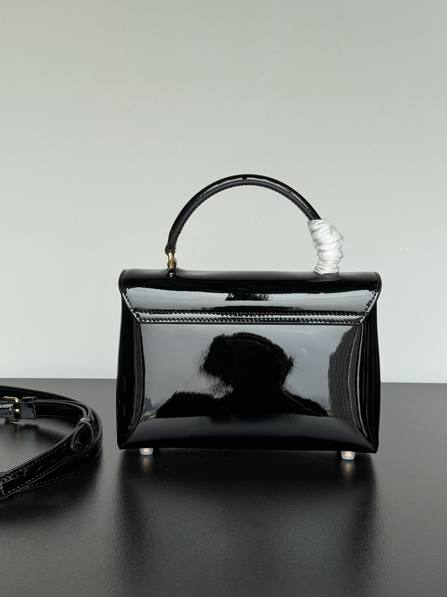 Celine-TEEN NINO patent cow leather handbag