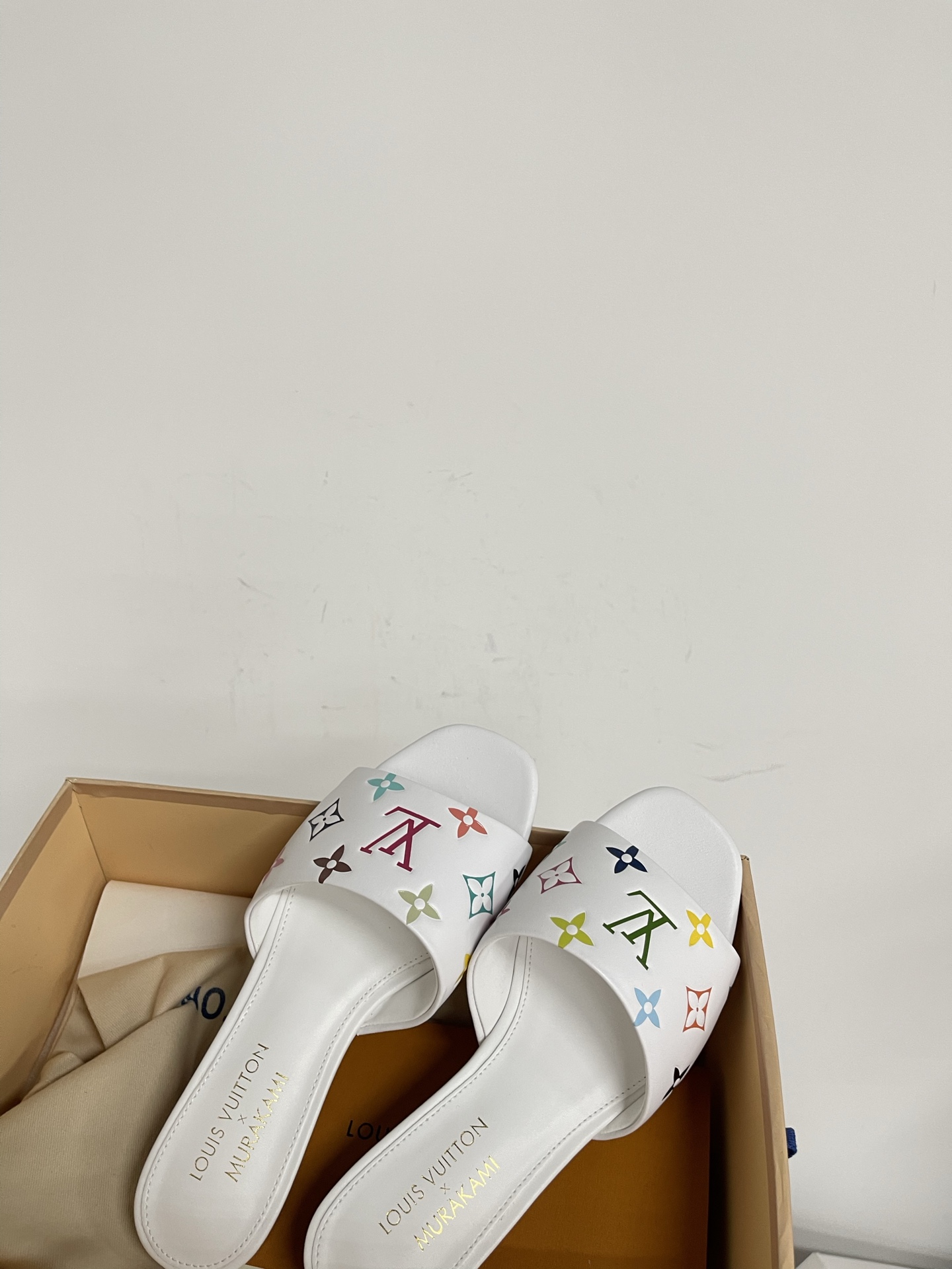 Louis Vuitton Denim Flat Sandals