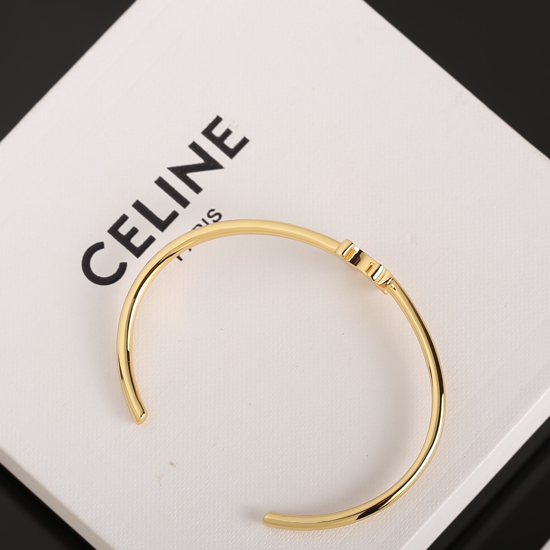 C*eline Arc de Triomphe open bracelet
