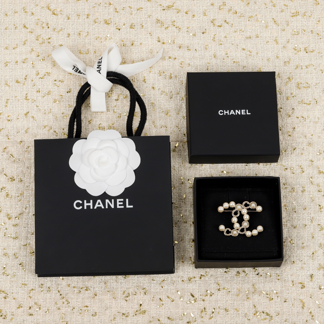 Chanel Pearl Brooch