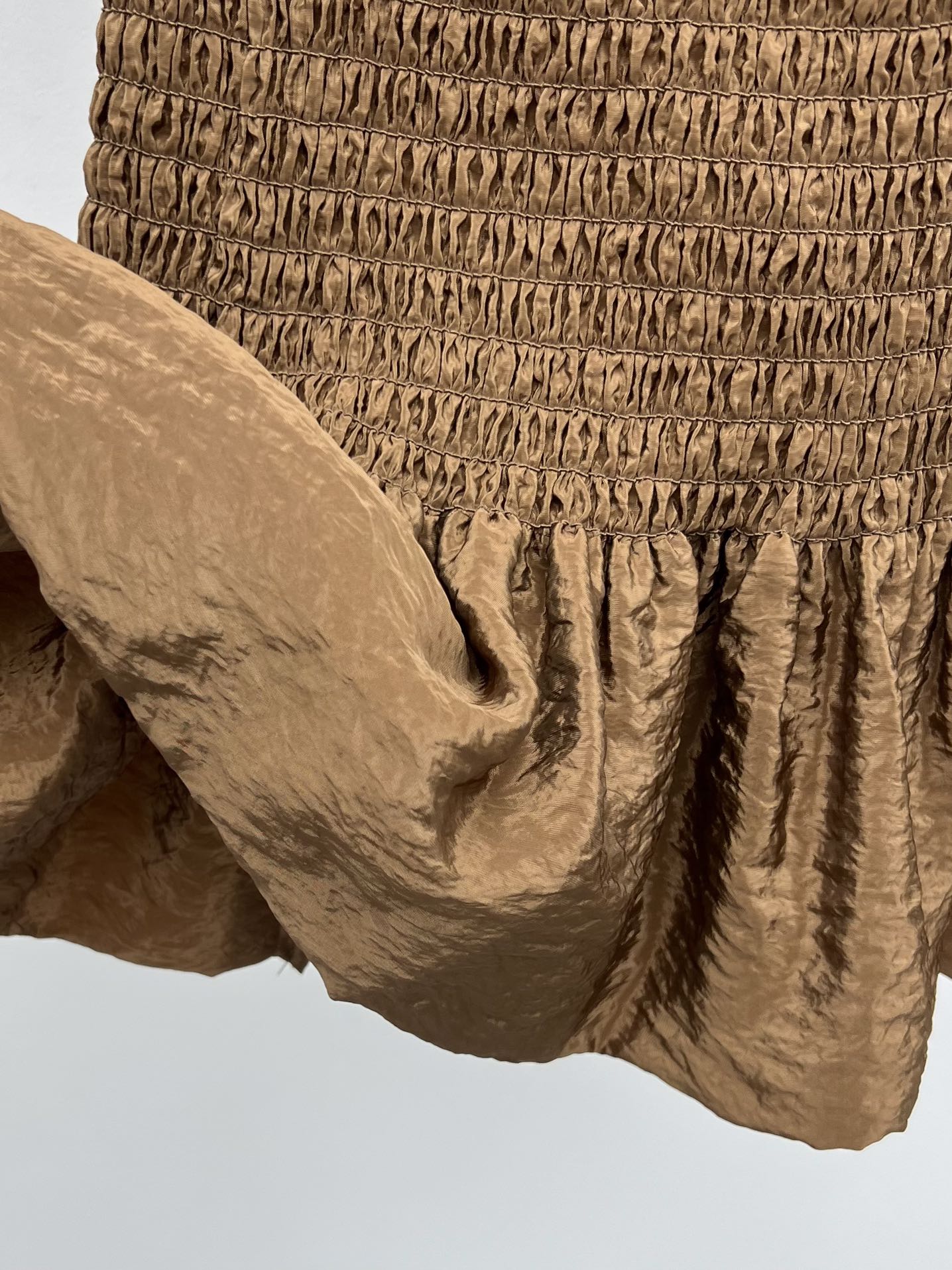 YSL-pleated wrap dress