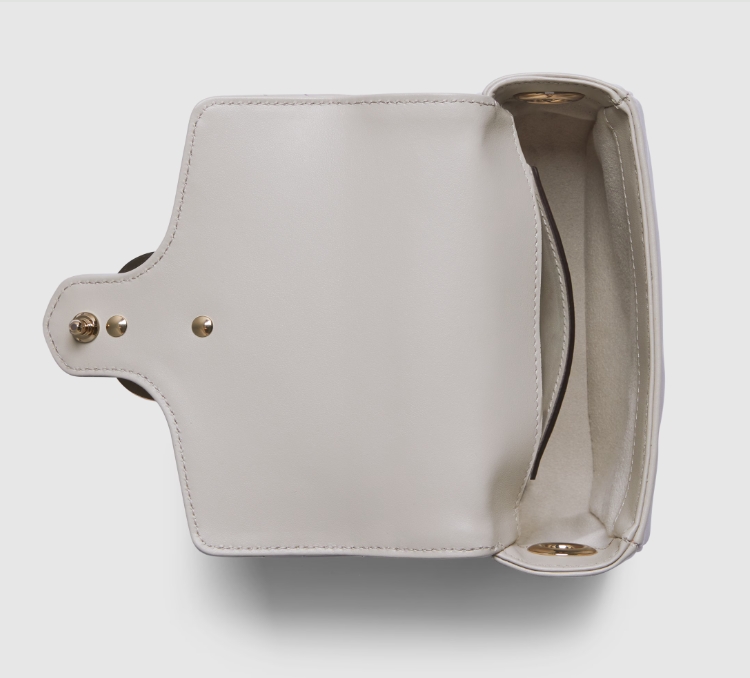 GG MARMONT MINI TOP HANDLE BAG-Grey-811238