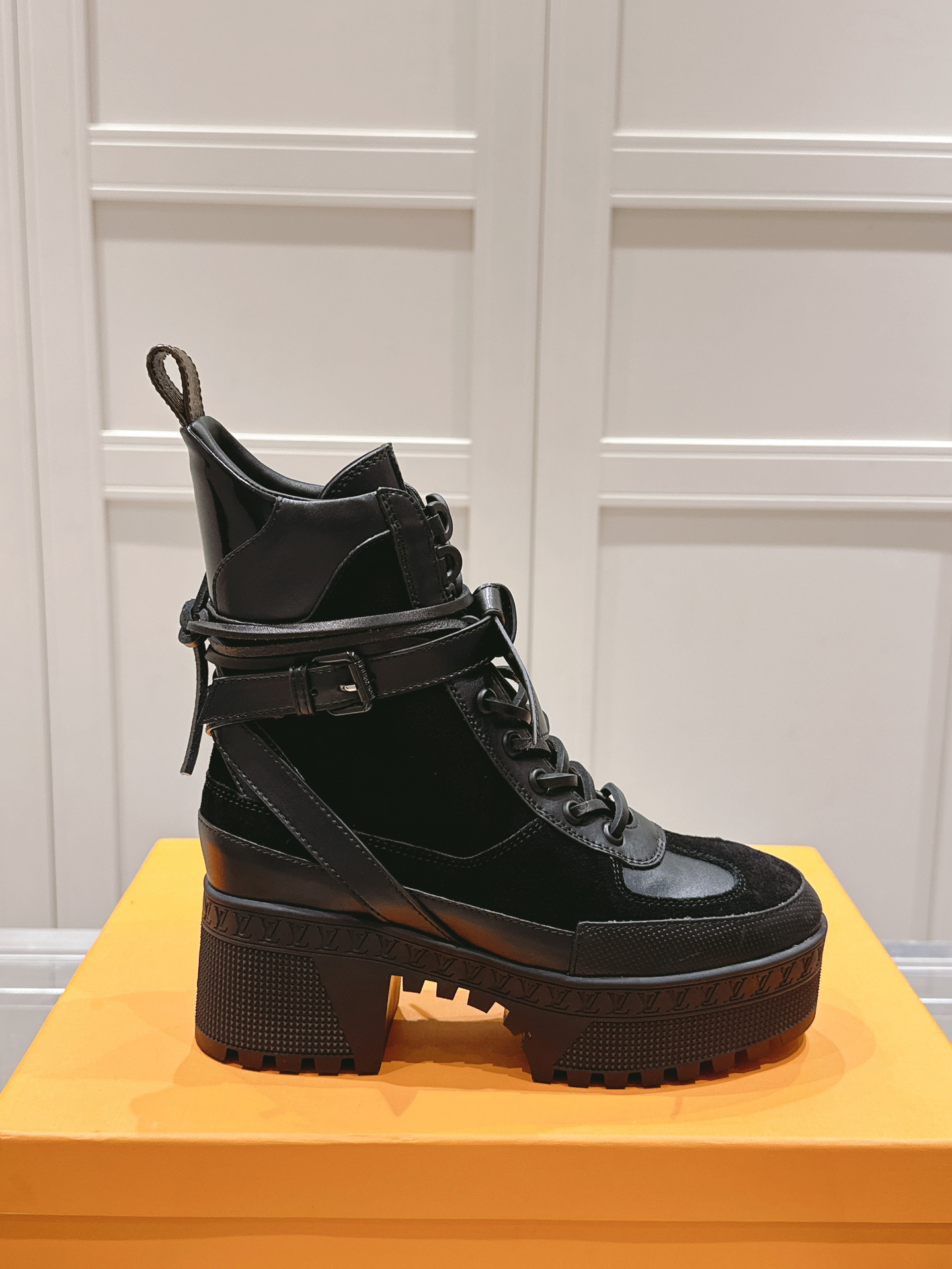 Classic high-heeled Doc Martens