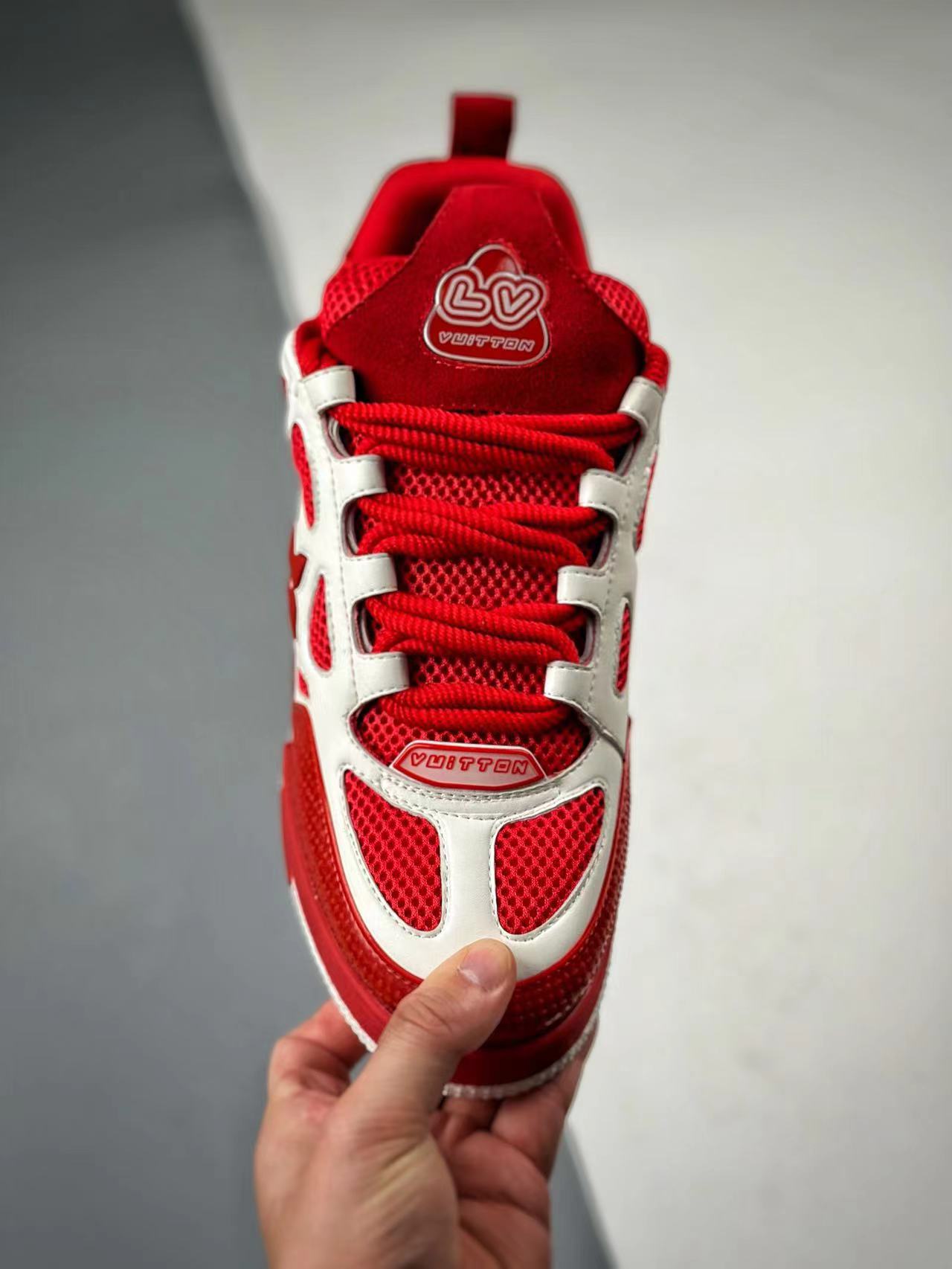 Louis Vuitton LV Skate Sneaker Since 54 Monogram Flowers Red 1AARS4