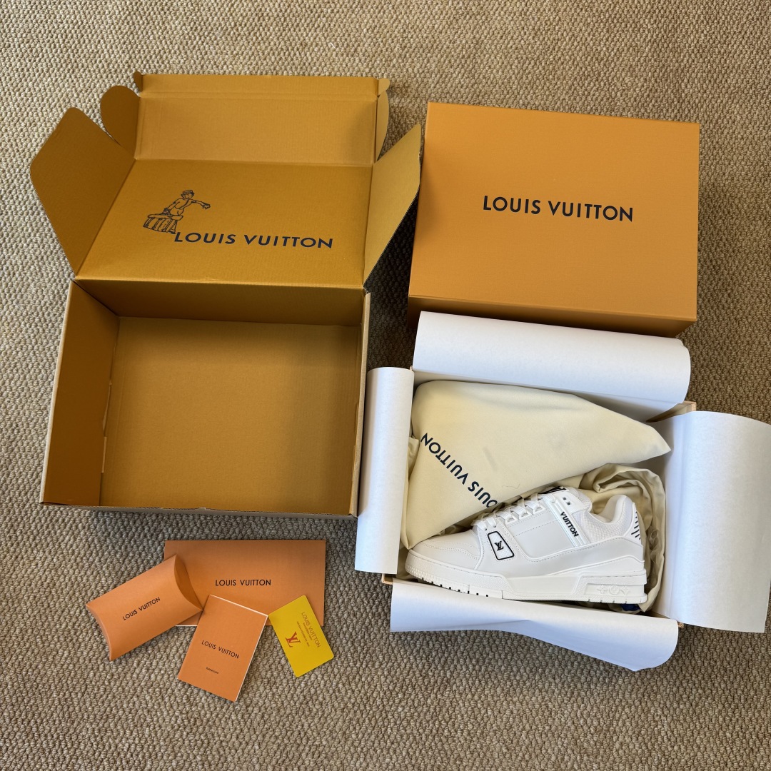 LV Trainer Sneaker White