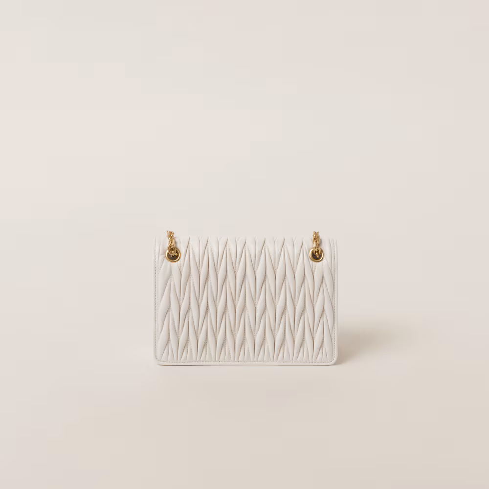 Matelassé nappa leather mini-bag