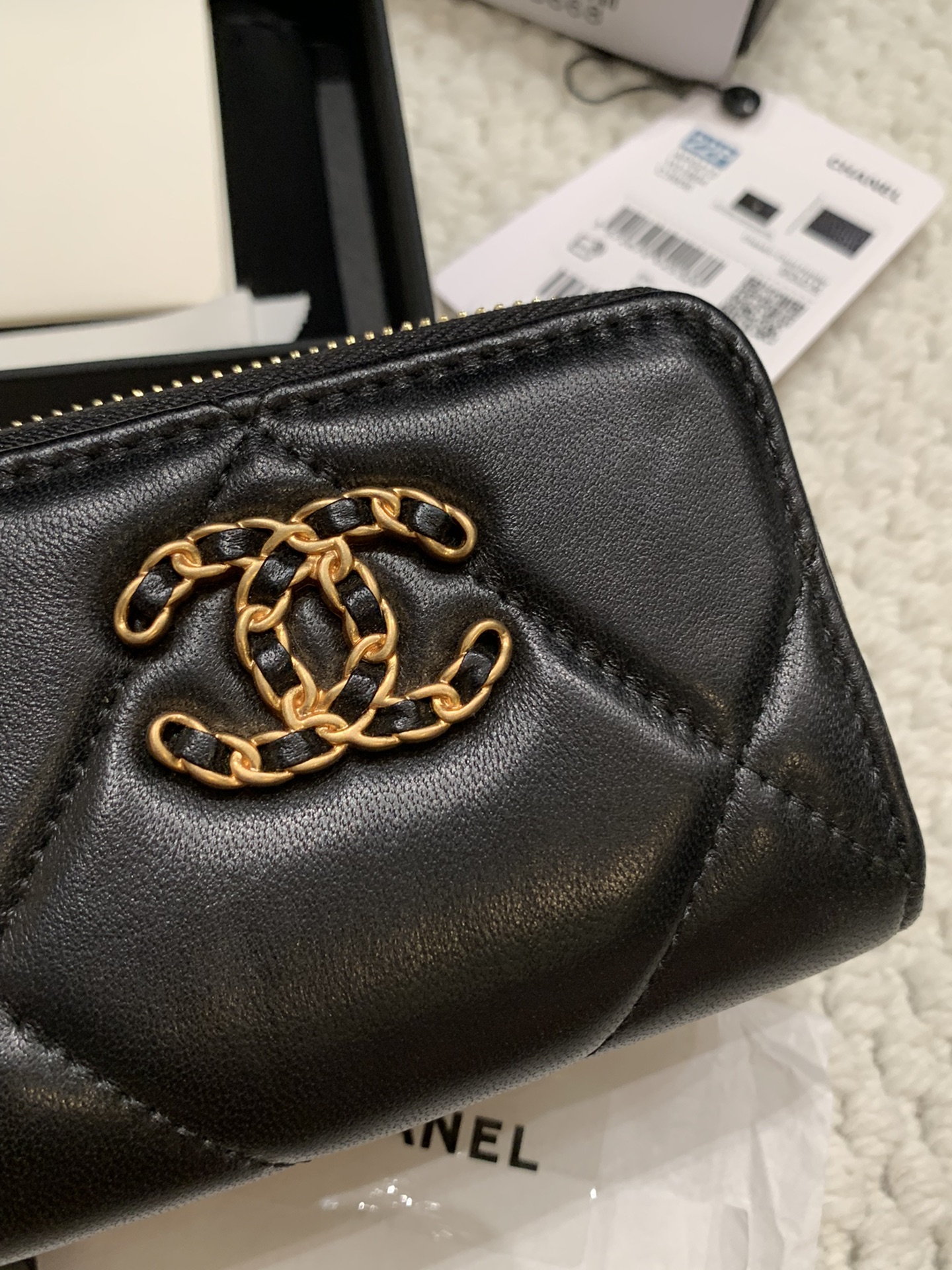 Chanel-sachet bag/Coin purse sheepskin