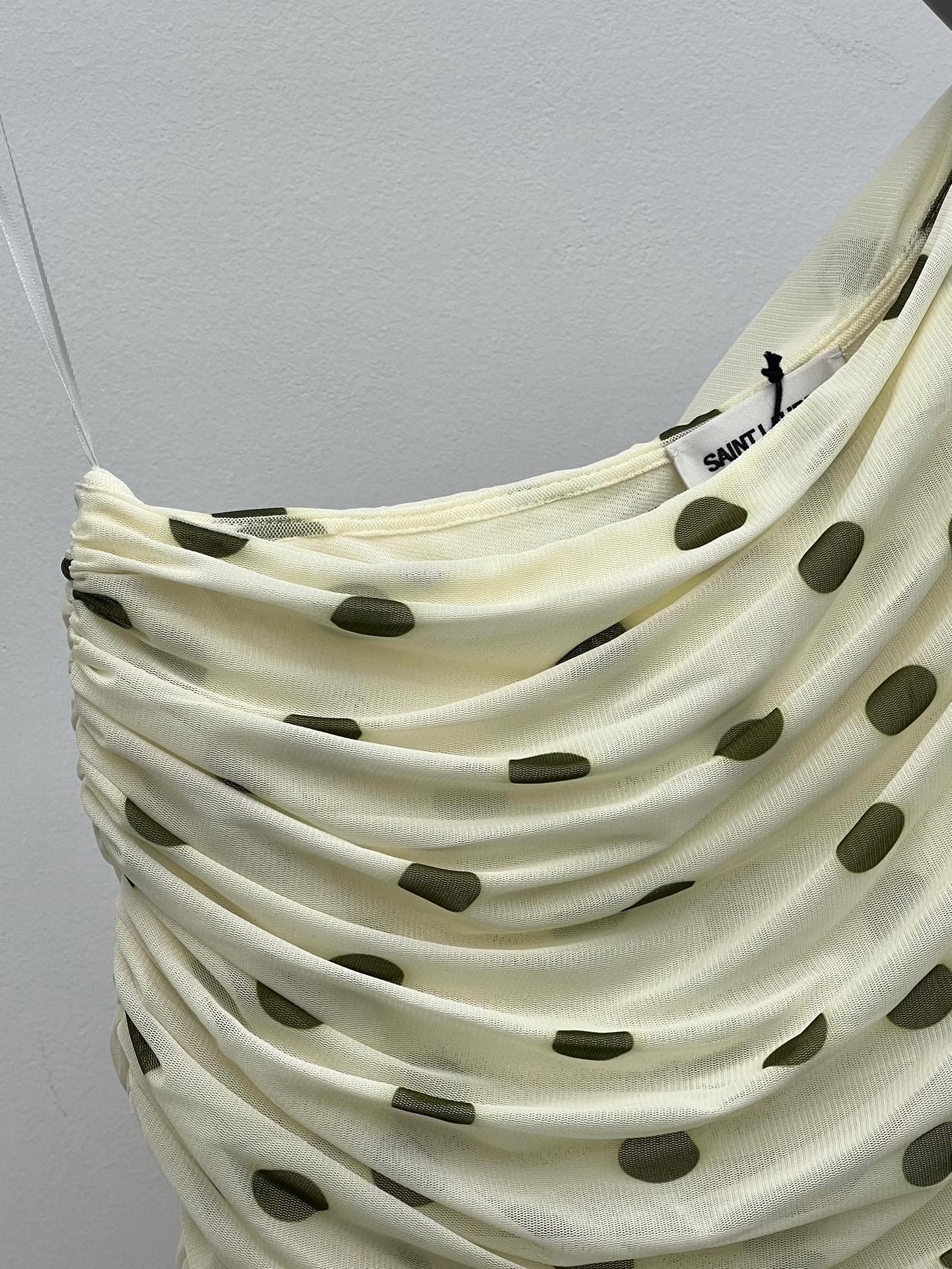 Saint Laurent polka dot dress