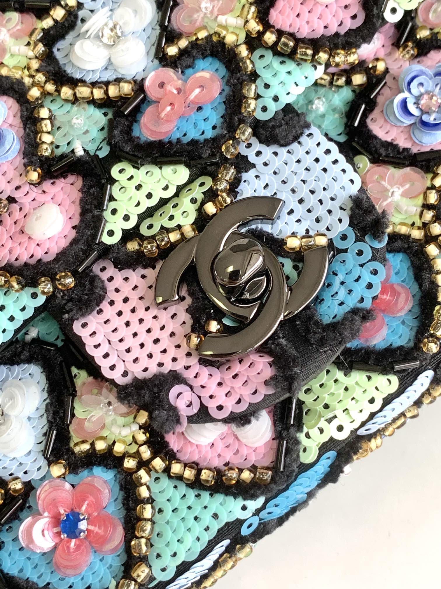 chanel embroidery bag